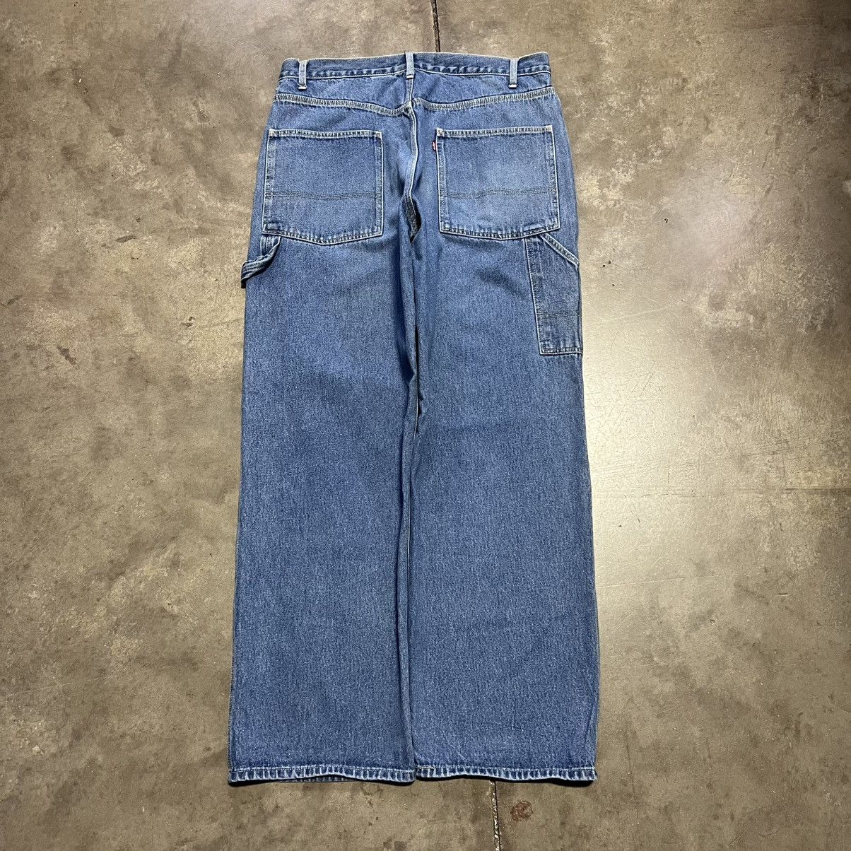 Levi's Vintage Levi Baggy Denim Carpenter Jeans Wide Leg Skater Y2K Size US 36 / EU 52 - 5 Thumbnail