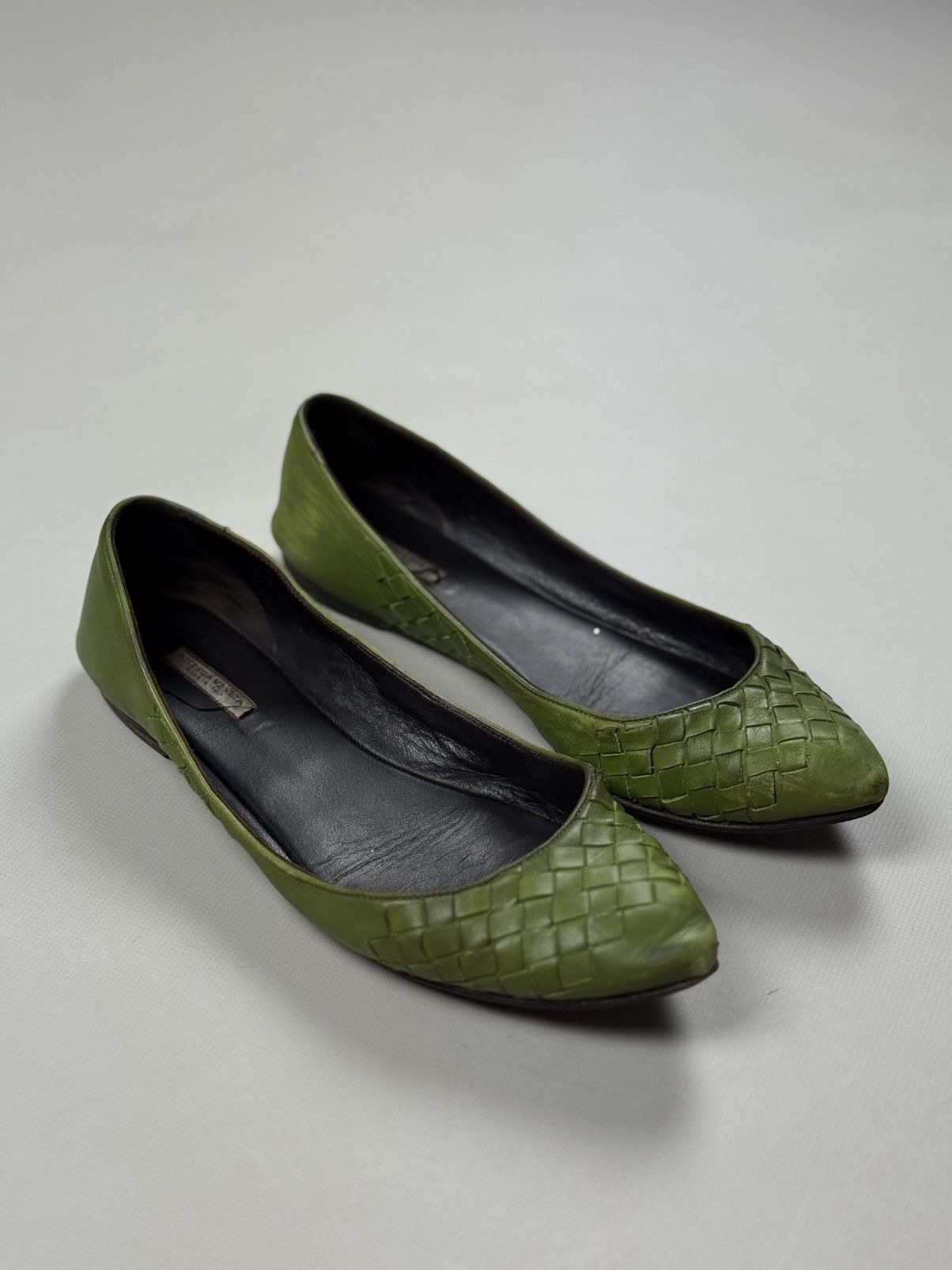 Bottega Veneta Bottega Veneta Intrecciato Knitted Leather Ballets Flats Size US 8 / IT 38 - 3 Thumbnail