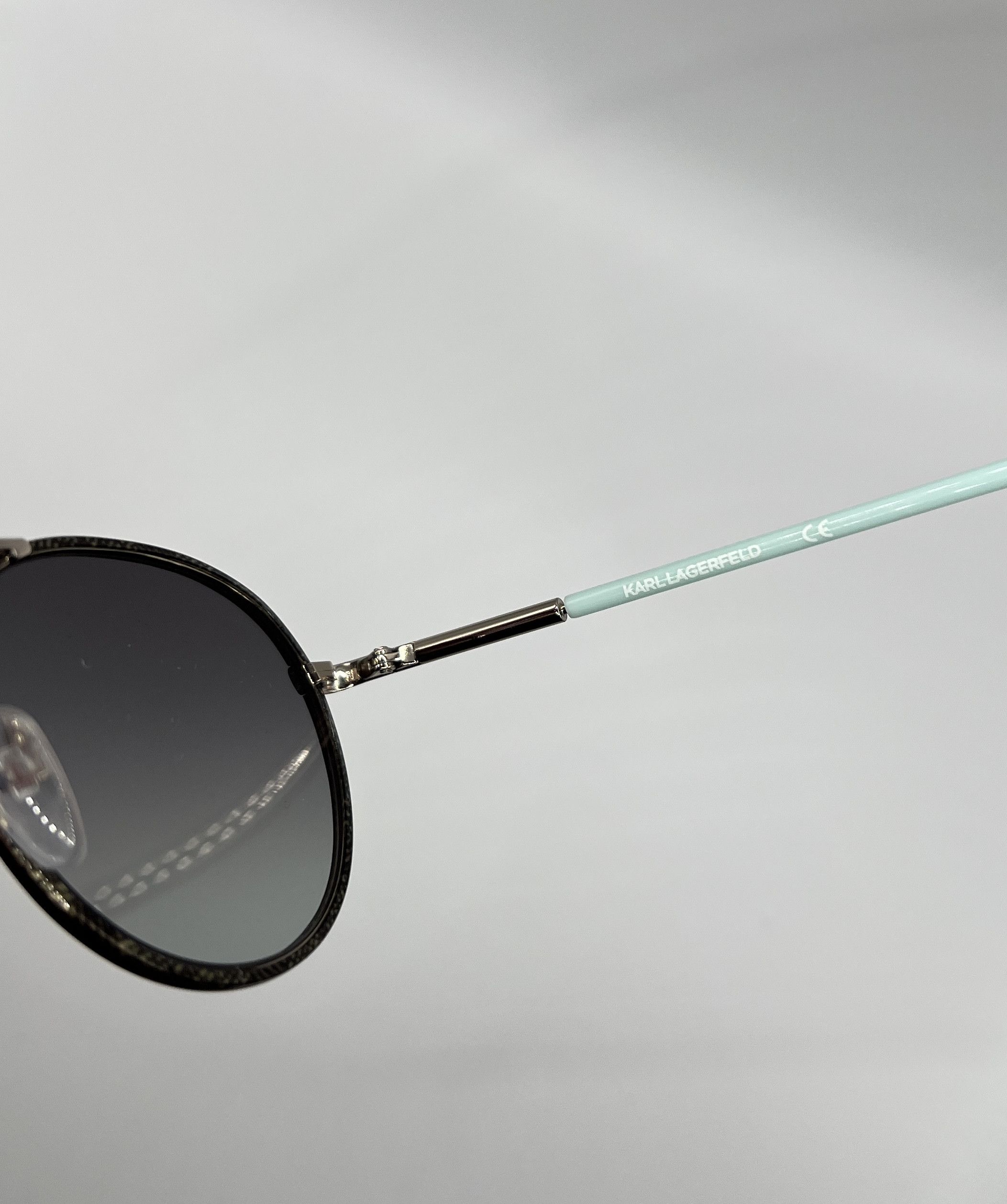 Karl Lagerfeld Karl Lagerfeld KL241S Round Sunglasses Mint Arms Size ONE SIZE - 10 Thumbnail