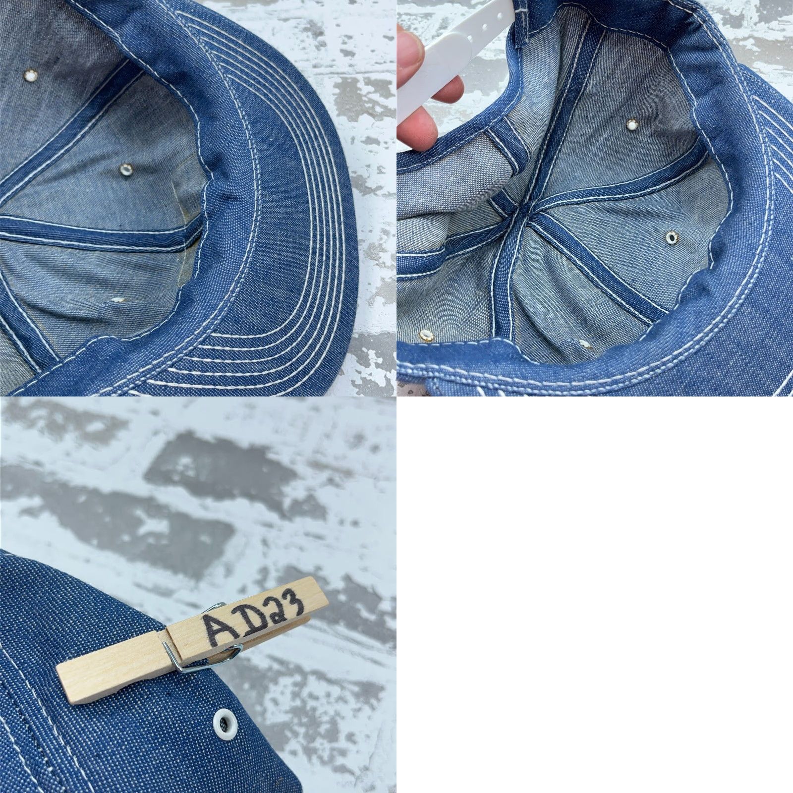 Vintage VINTAGE K-Brand Trucker Hat Denim Cotton One Size Blue 80s 90s Retro USA Made Adjustable Size US 35 - 8 Thumbnail