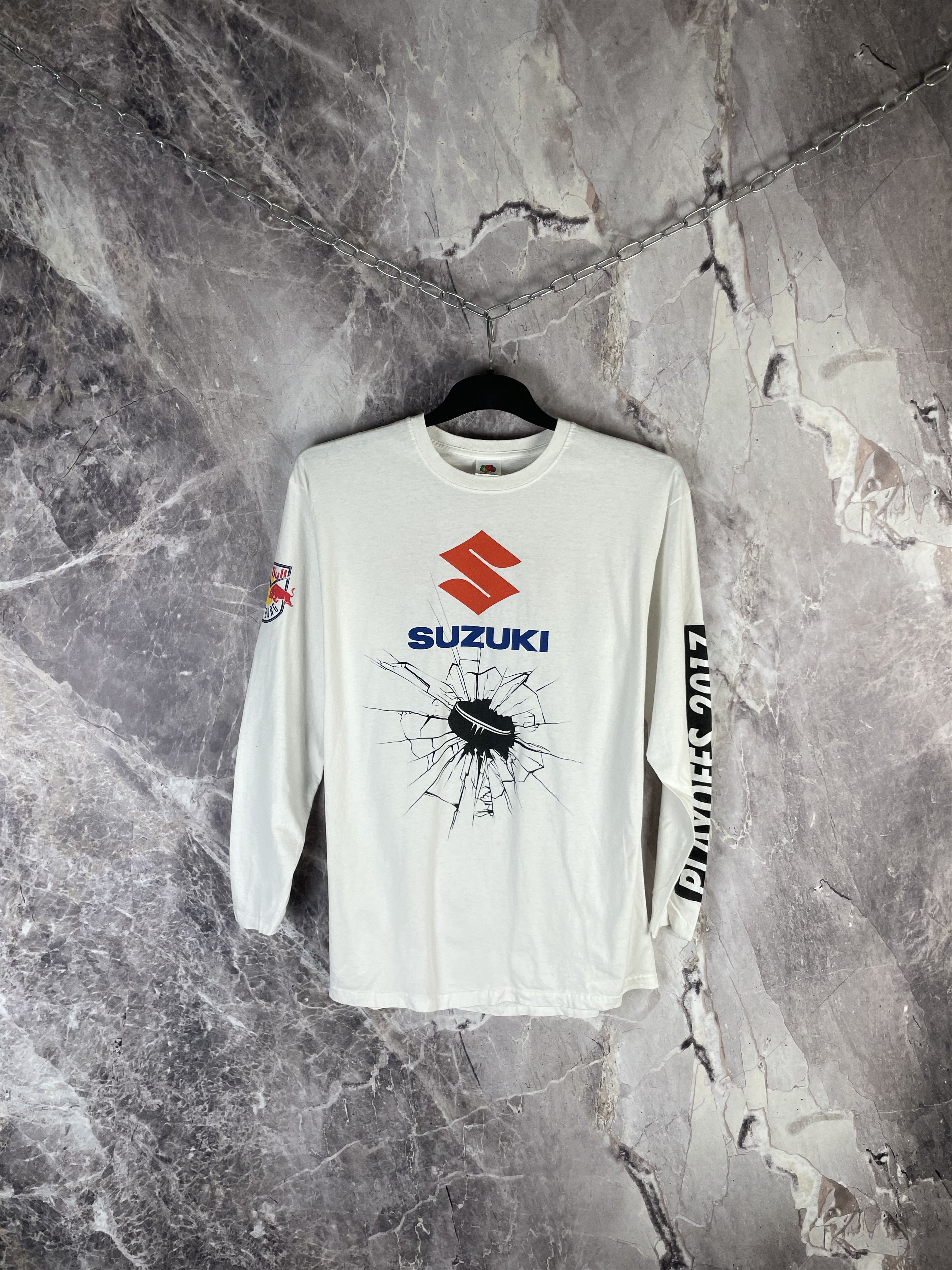 Red Bull Vintage Suzuki Red Bull Longsleeve Size US L / EU 52-54 / 3 - 1 Thumbnail