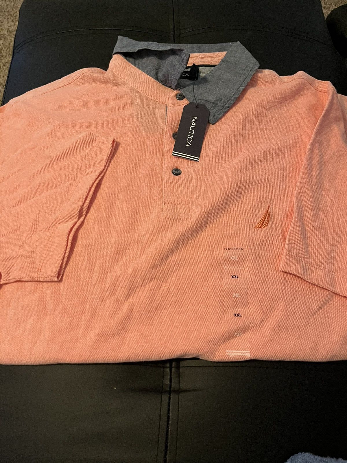 image of Nautica Polo in Pink, Men's (Size 2XL)