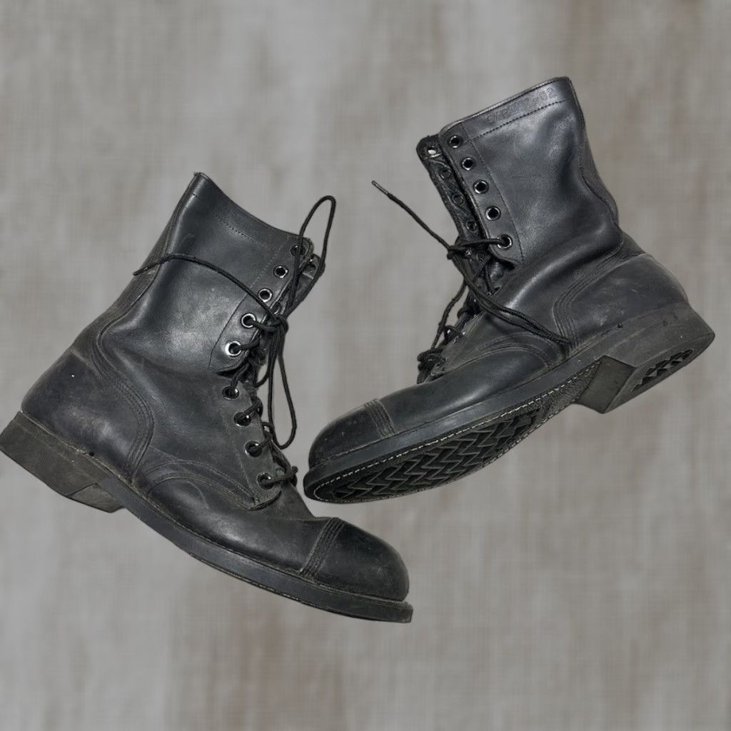 BILTRITE ブーツ BILTRITE Mens Biker Leather Boots Square Toe Pull Tabs Size