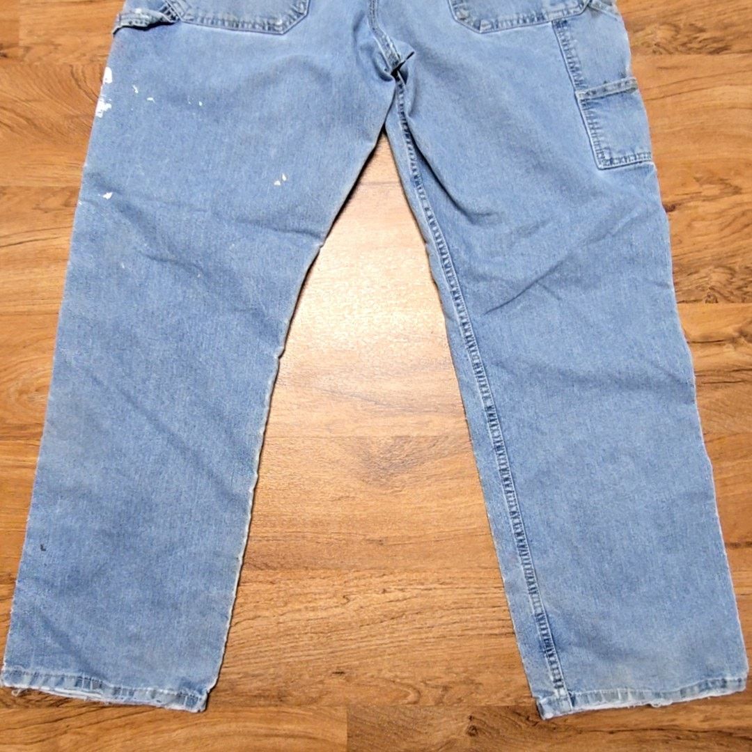 Lee Lee Carpenter Jeans Paint Splatter Blue Denim Workwear 36x32 Size US 36 / EU 52 - 10 Thumbnail
