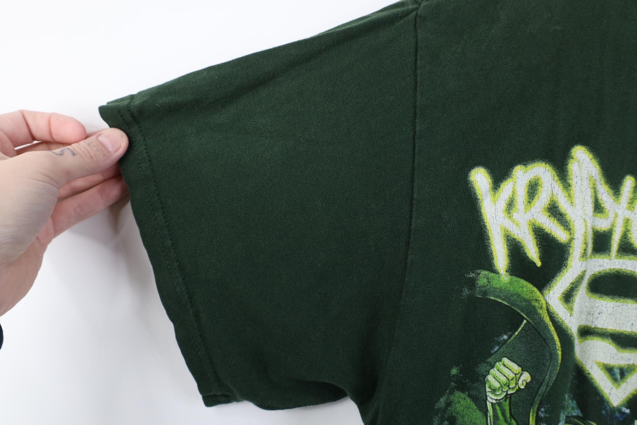 Vintage Vintage Y2K DC Comics Kryptonite Superman T-Shirt Green Size US L / EU 52-54 / 3 - 6 Thumbnail