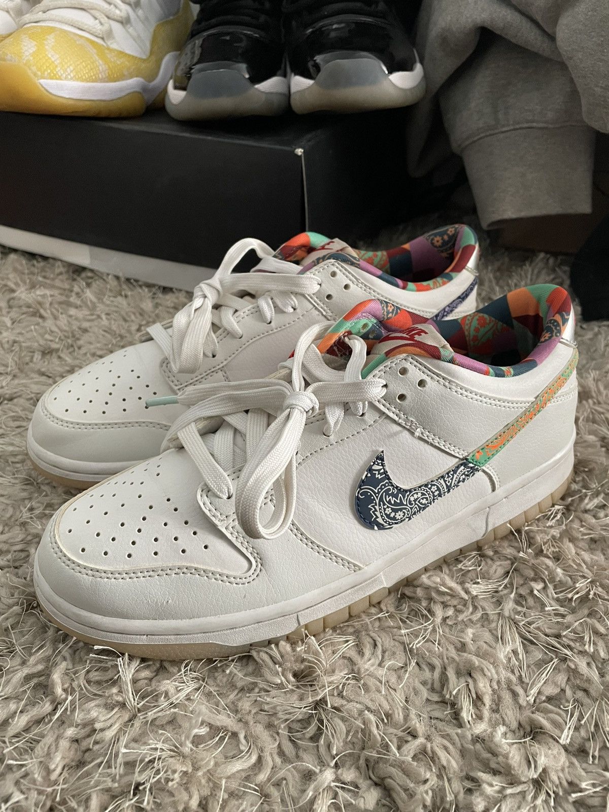 Nike Nike Dunk Low GS Multi Color Paisley Size US 7 / EU 40 - 1 Thumbnail