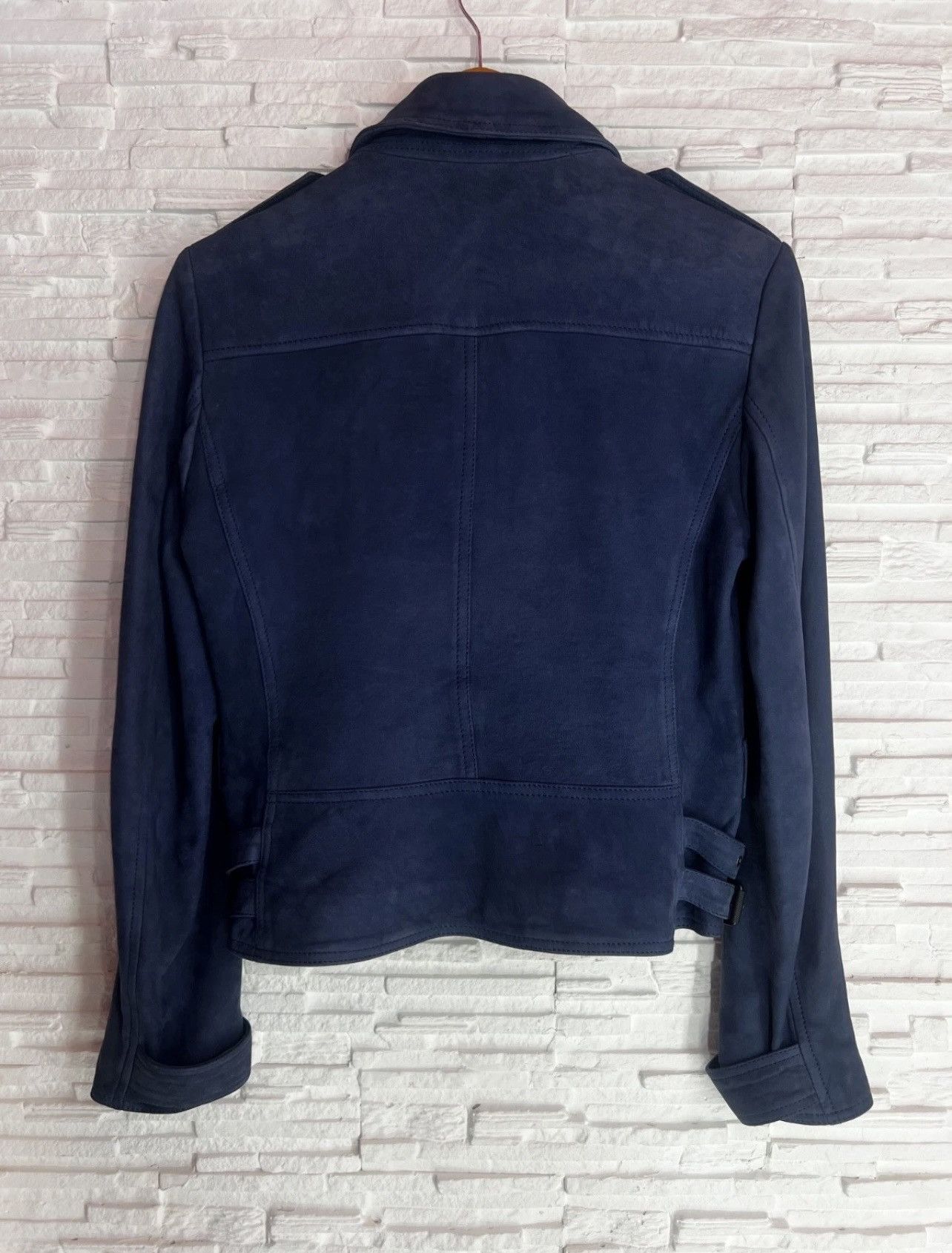Burberry Burberry Brit Moto Biker Jacket Dark Navy Nappa Size M / US 6-8 / IT 42-44 - 5 Thumbnail