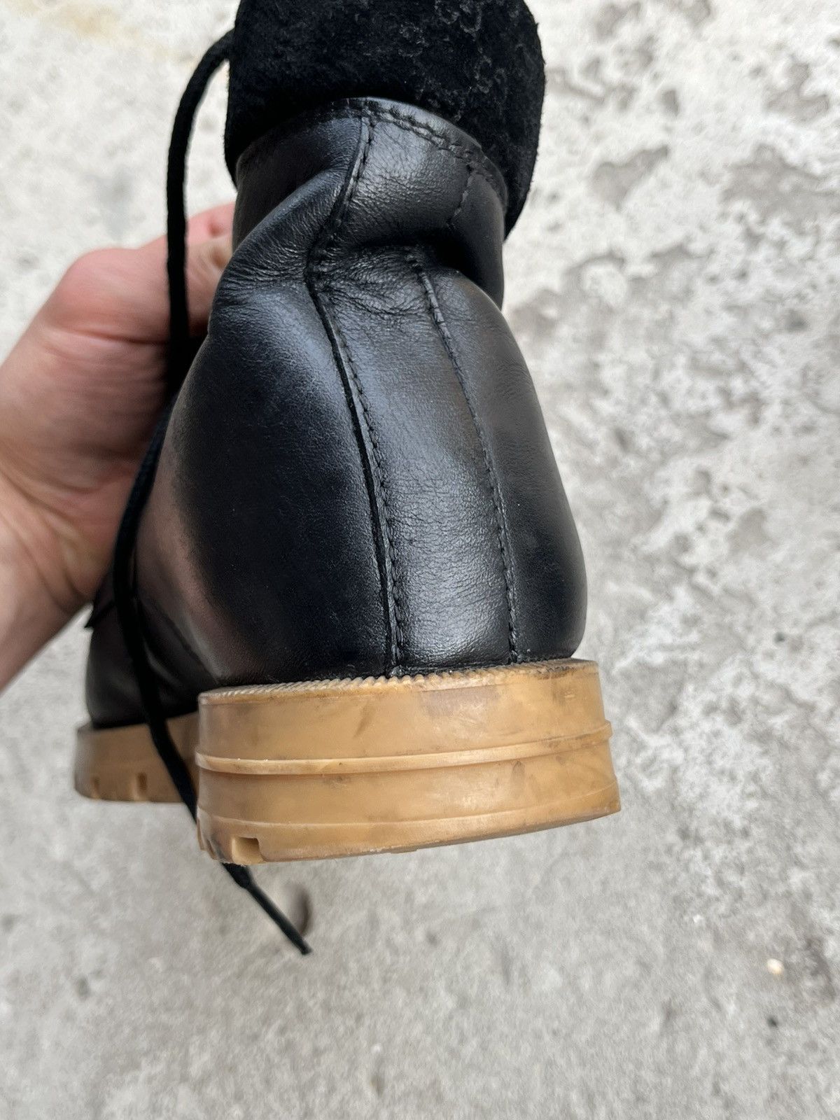 Gucci Gucci Monogram Leather Lace Up High-Top Boots Shoes Size US 6 / EU 39 - 15 Thumbnail
