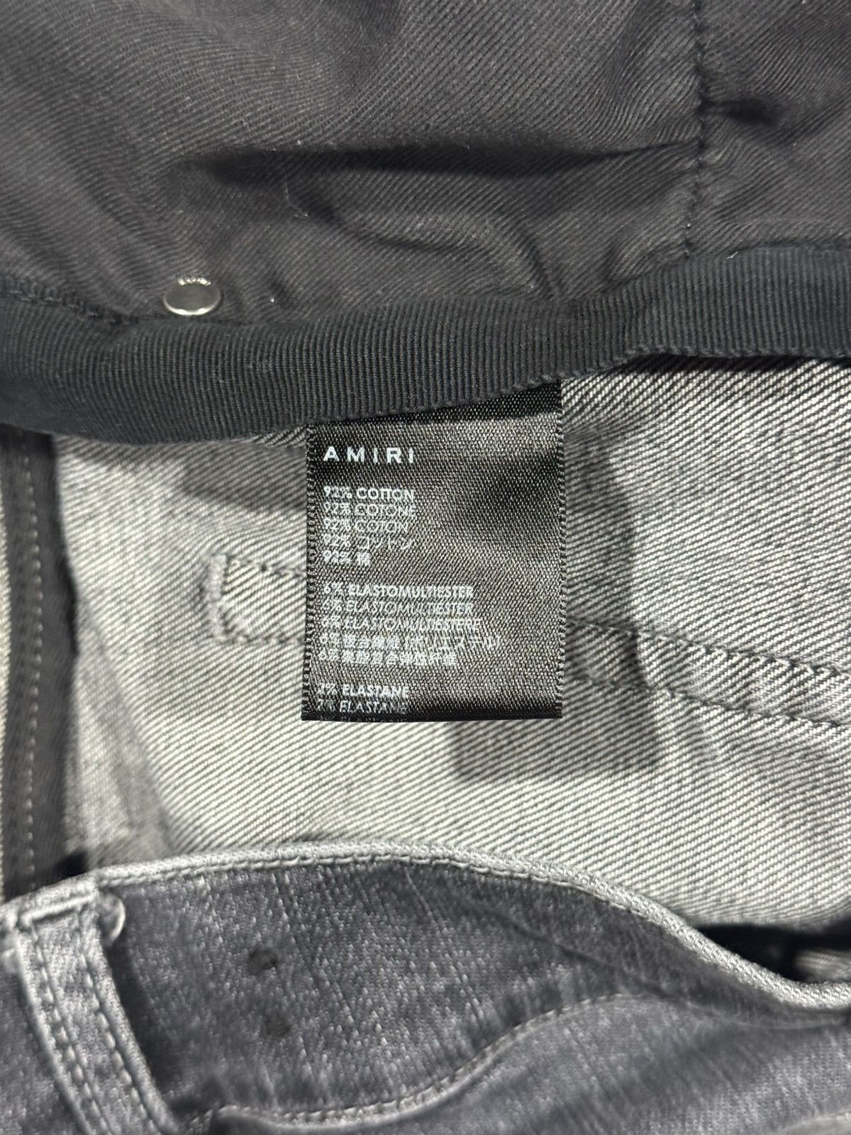 Amiri Amiri Grey Shotgun Distressed Stacked Denim Jeans 34 Size US 34 / EU 50 - 6 Thumbnail