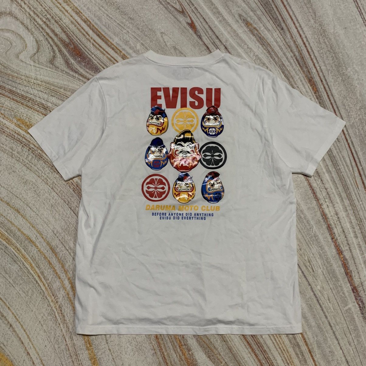 Evisu Tshirt Evisu Daruma Moto Club Size US XL / EU 56 / 4 - 1 Thumbnail