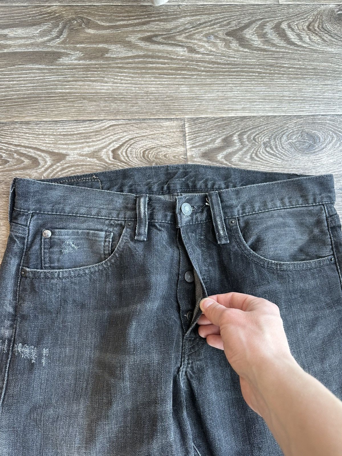 Denim & Supply Ralph Lauren 🔥 Denim Supply Ralph Lauren Distressed Jeans Pants Black USA Size US 32 / EU 48 - 2 Thumbnail
