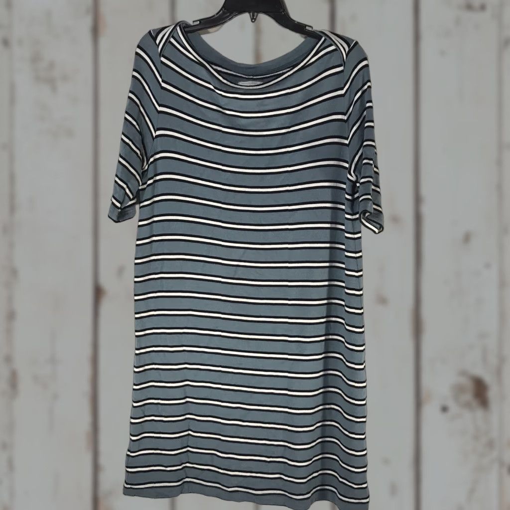 Lou & Grey Lou & Grey Dress Shirt Knee Length 3/4 Sleeve Multicolor Striped Casual Women Size L Size L / US 10 / IT 46 - 1 Thumbnail