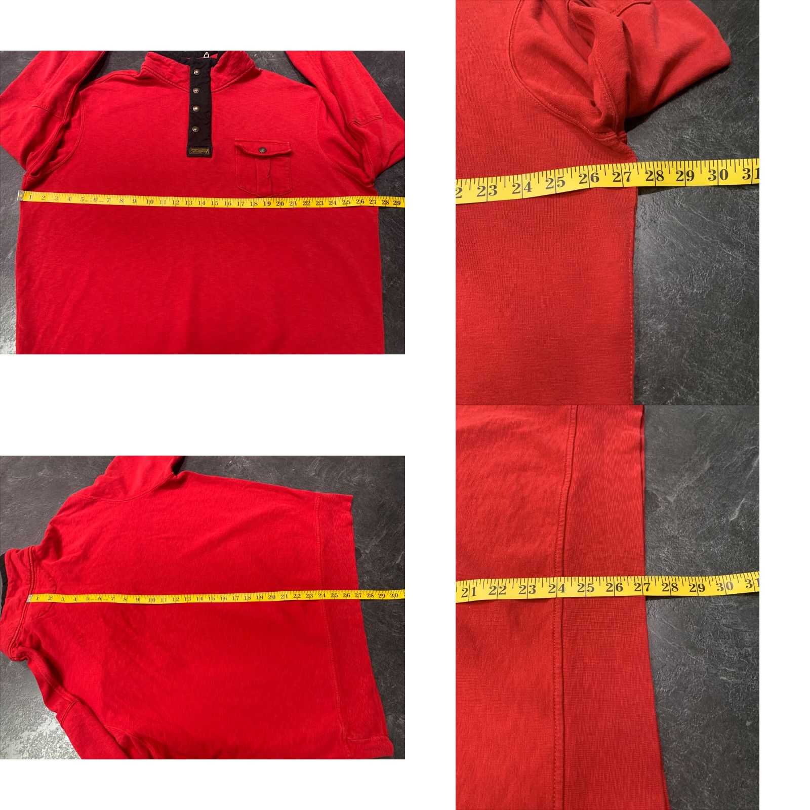 Polo Ralph Lauren Polo Ralph Lauren Sweater Pullover Mens 2XL Red Cotton Mock Neck 1/2 Zip Size US XXL / EU 58 / 5 - 4 Thumbnail