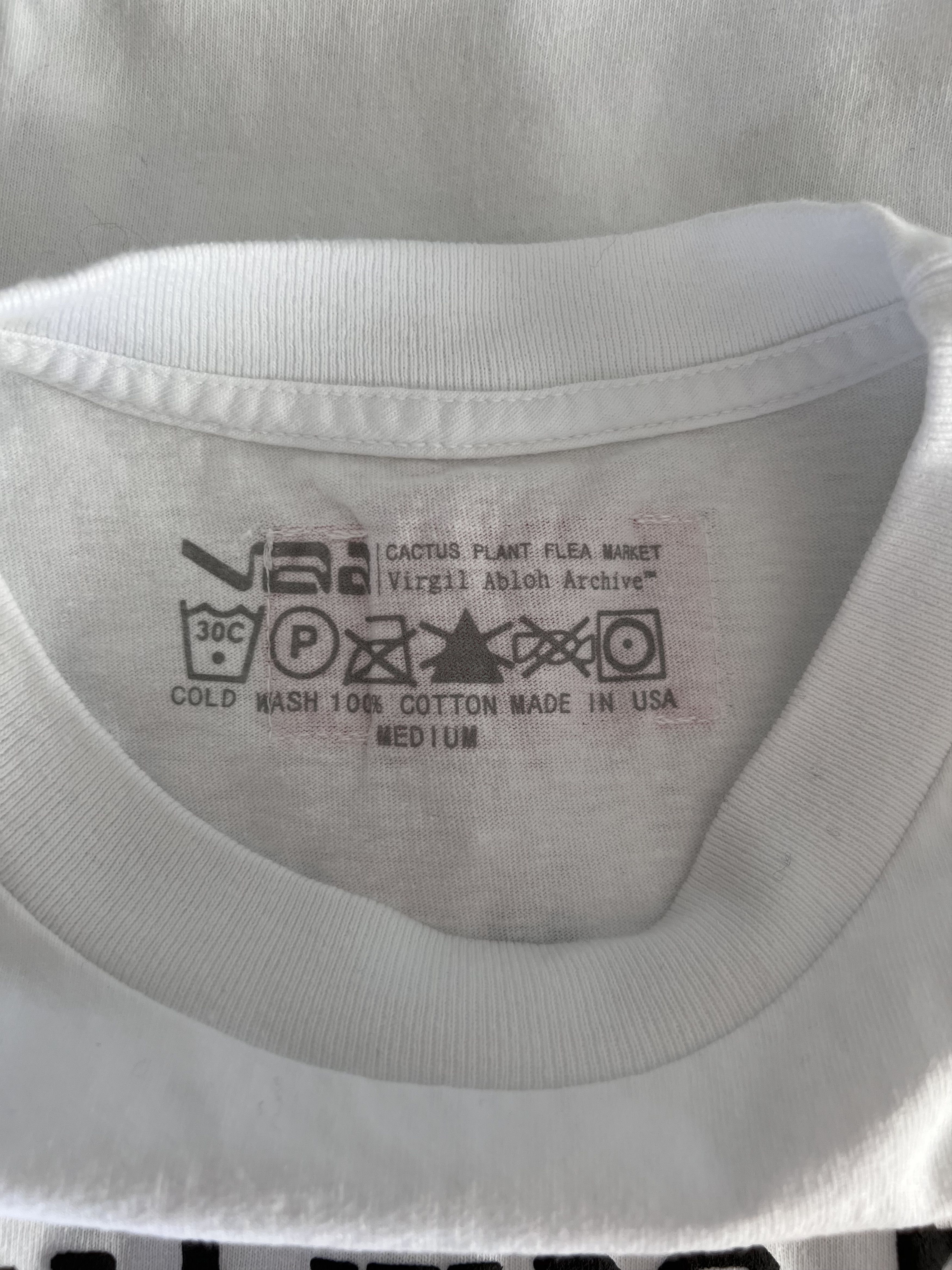 Cactus Plant Flea Market Virgil Abloh CPFM Virgil Was Here Tee in White Size US M / EU 48-50 / 2 - 6 Thumbnail