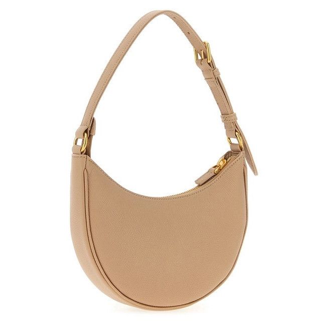 Valentino VALENTINO GARAVANI Mini Beige Grainy Leather Hobo Bag New Size ONE SIZE - 2 Thumbnail