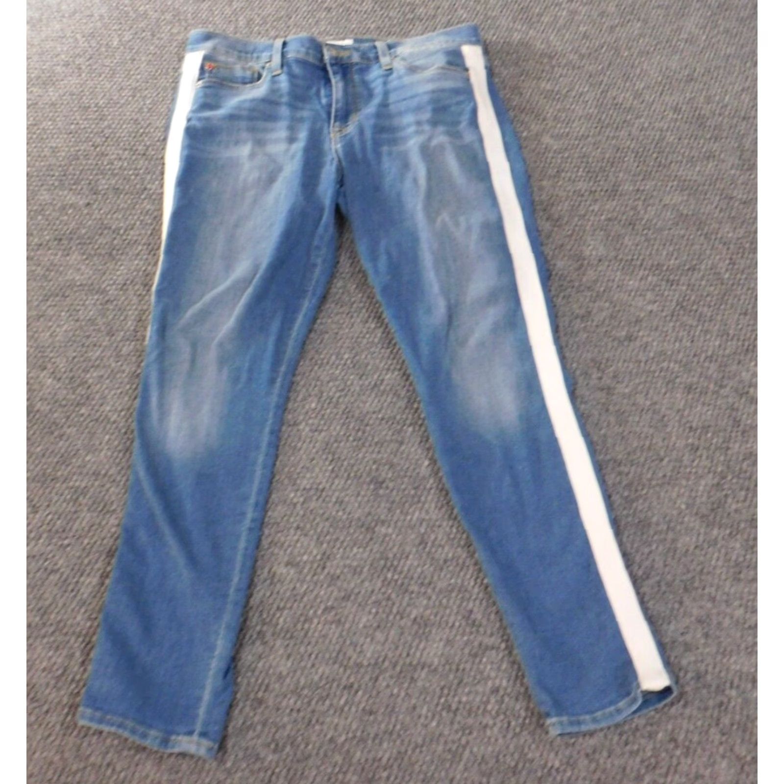 Hudson Hudson Jeans Womens 29 Blue Natalie Mid Rise Skinny Ankle Stretch Denim Jeans Size 29" - 2 Thumbnail