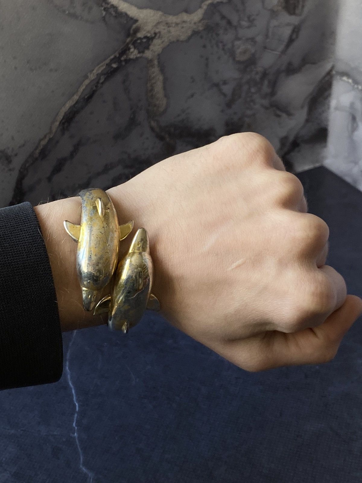 Japanese Brand × Vintage Vintage Dolphin Design Metal Bracelet Size ONE SIZE - 1 Thumbnail