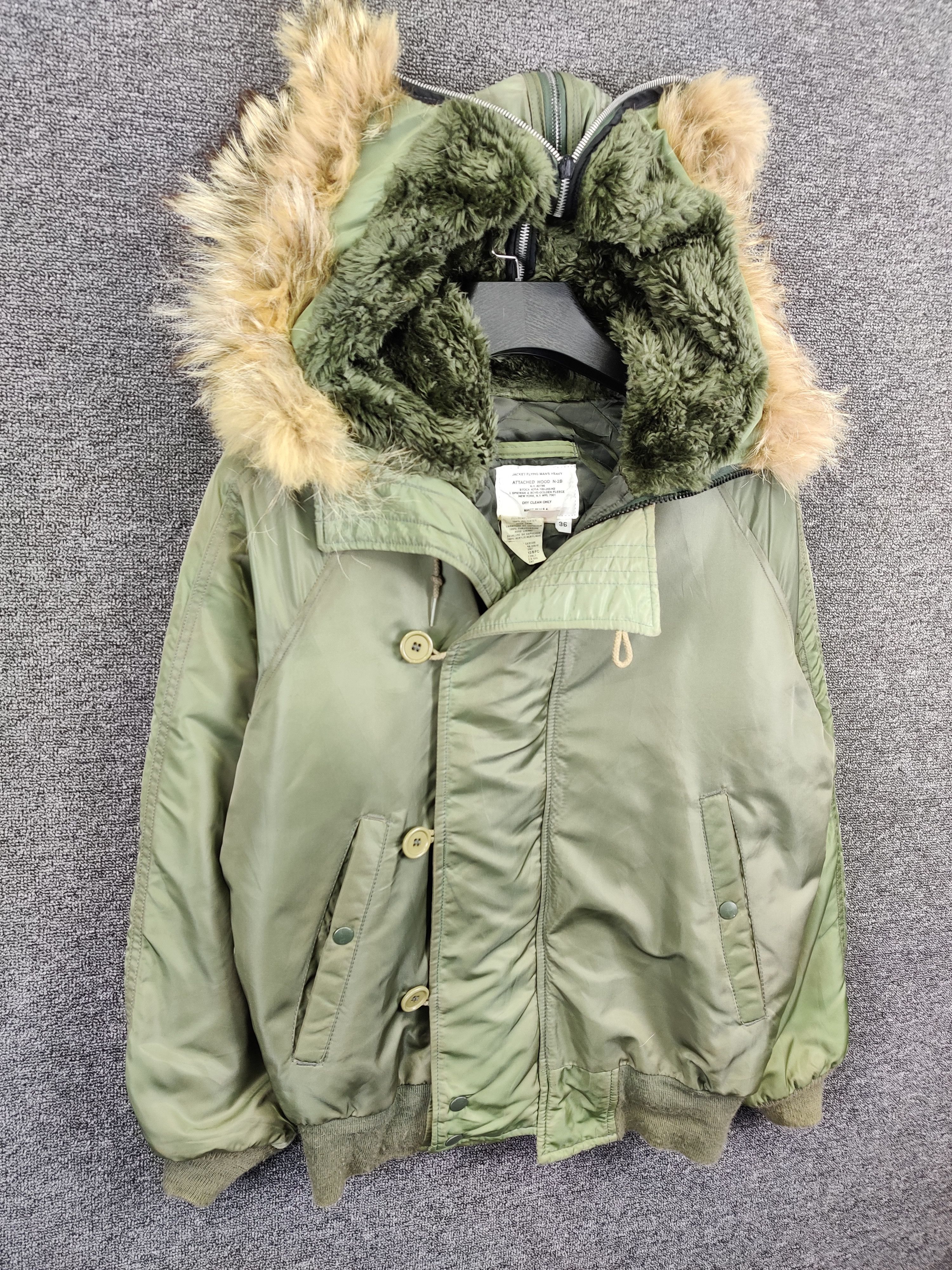 I. Spiewak And Sons Vintage 90's I Spiewak N-2B Faux Due Attached Bomber Hooded Size US M / EU 48-50 / 2 - 4 Thumbnail