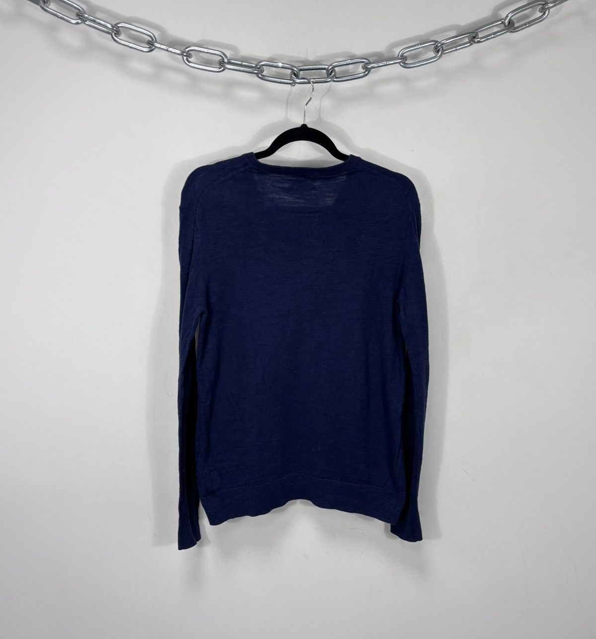 Hartford Hartford Men’s Navy Blue Cotton Knit V-Neck Sweater Size US M / EU 48-50 / 2 - 9 Thumbnail