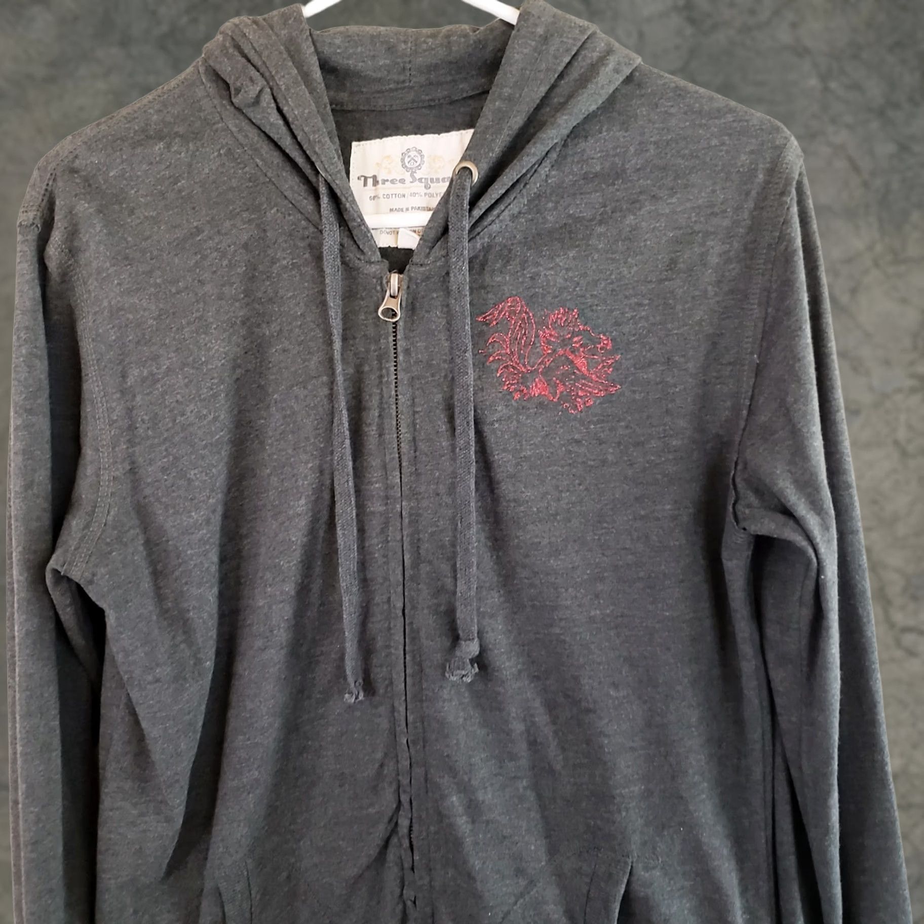 Vintage VINTAGE USC Gamecocks Women XL Charcoal Gray Full Zip Hoodie Lightweight Sweater Size XL / US 12-14 / IT 48-50 - 1 Thumbnail