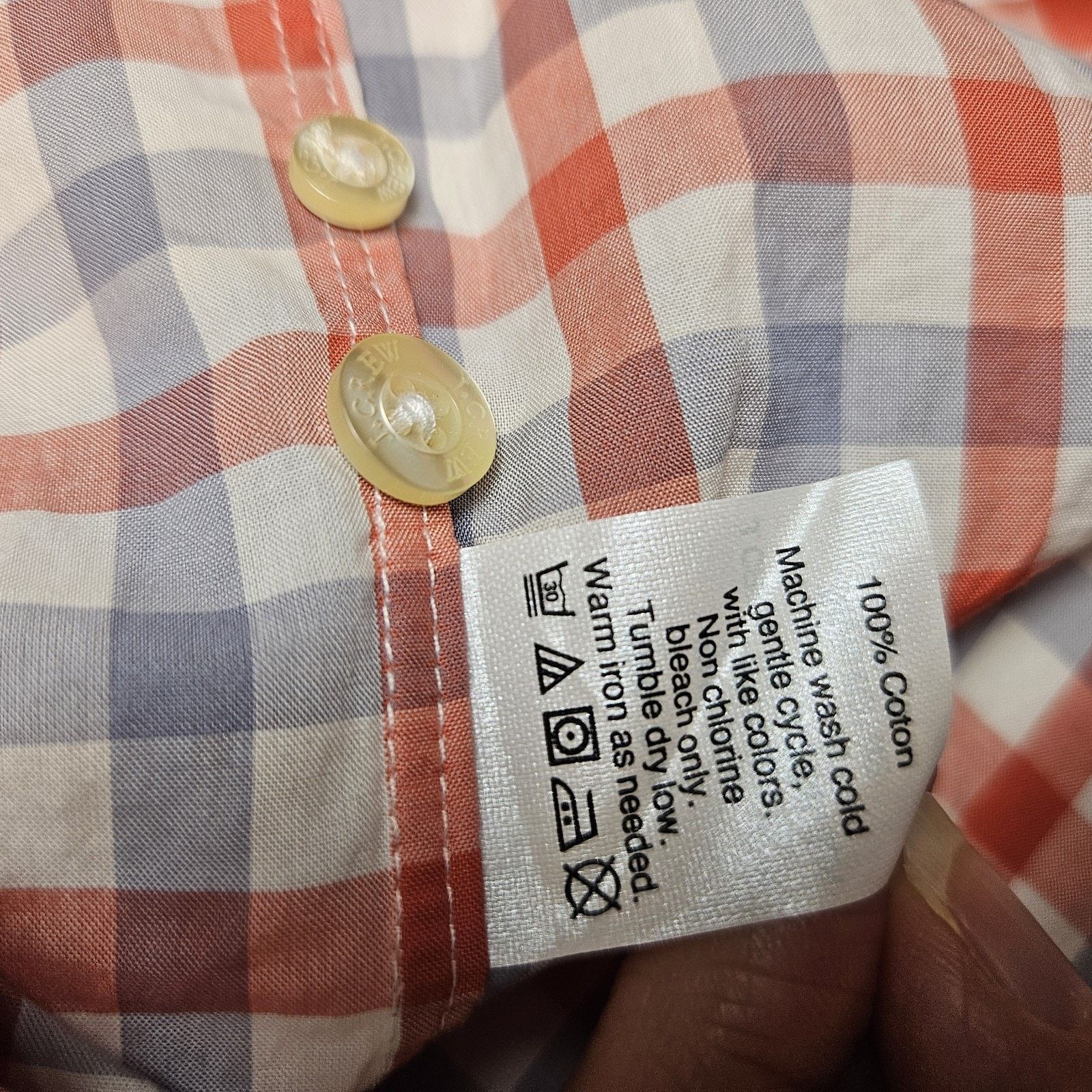 J.Crew J.Crew Button Down Mens M Gingham Shirt Size US M / EU 48-50 / 2 - 10 Thumbnail