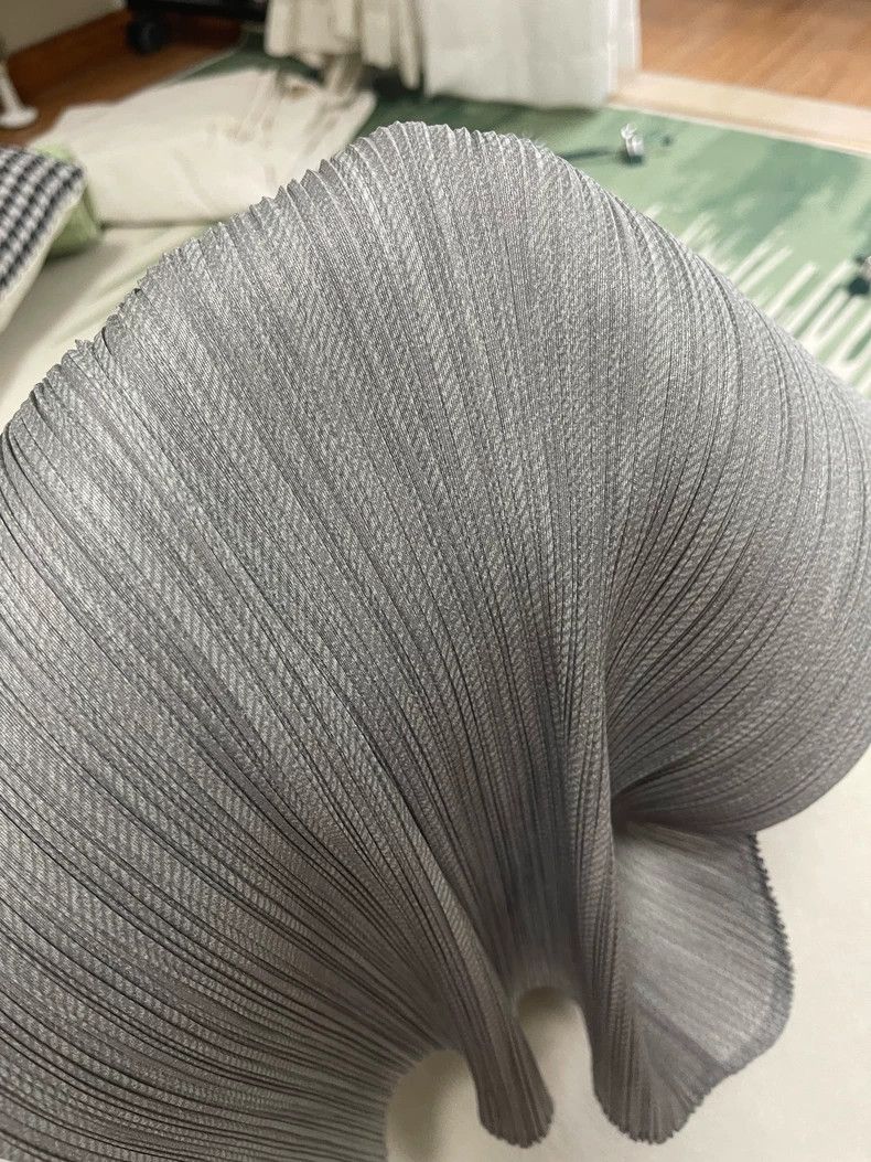 Issey Miyake issey miyake size:3 Silver-grey skirt 2506-Nextarrow Size 42" / US 20 - 3 Thumbnail