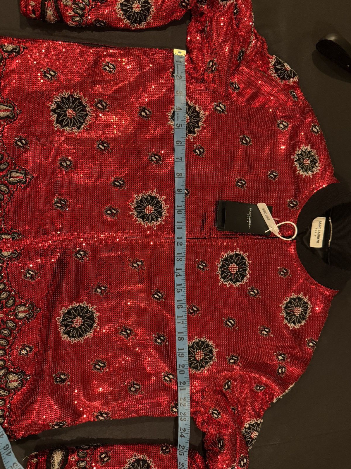 Saint Laurent Paris Saint Laurent mens metal embellished jacket 50/40. $24000 Size US M / EU 48-50 / 2 - 12 Thumbnail