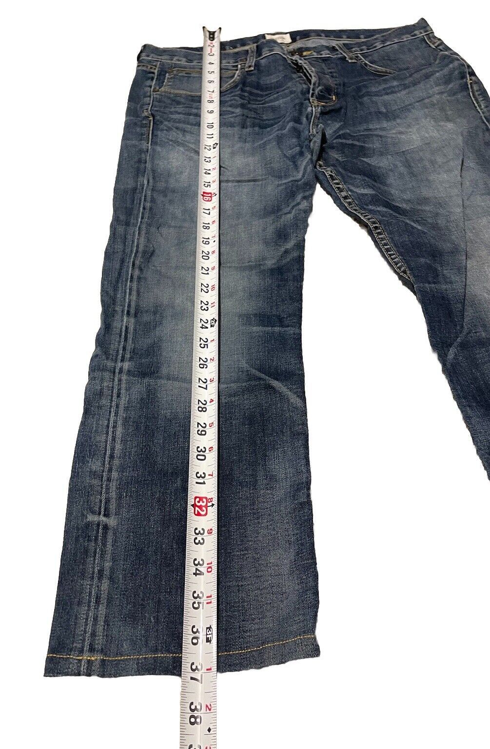 Hudson × Vintage Hudson Byron Straight Jeans Men’s Blue Medium-Dark Size US 36 / EU 52 - 3 Thumbnail