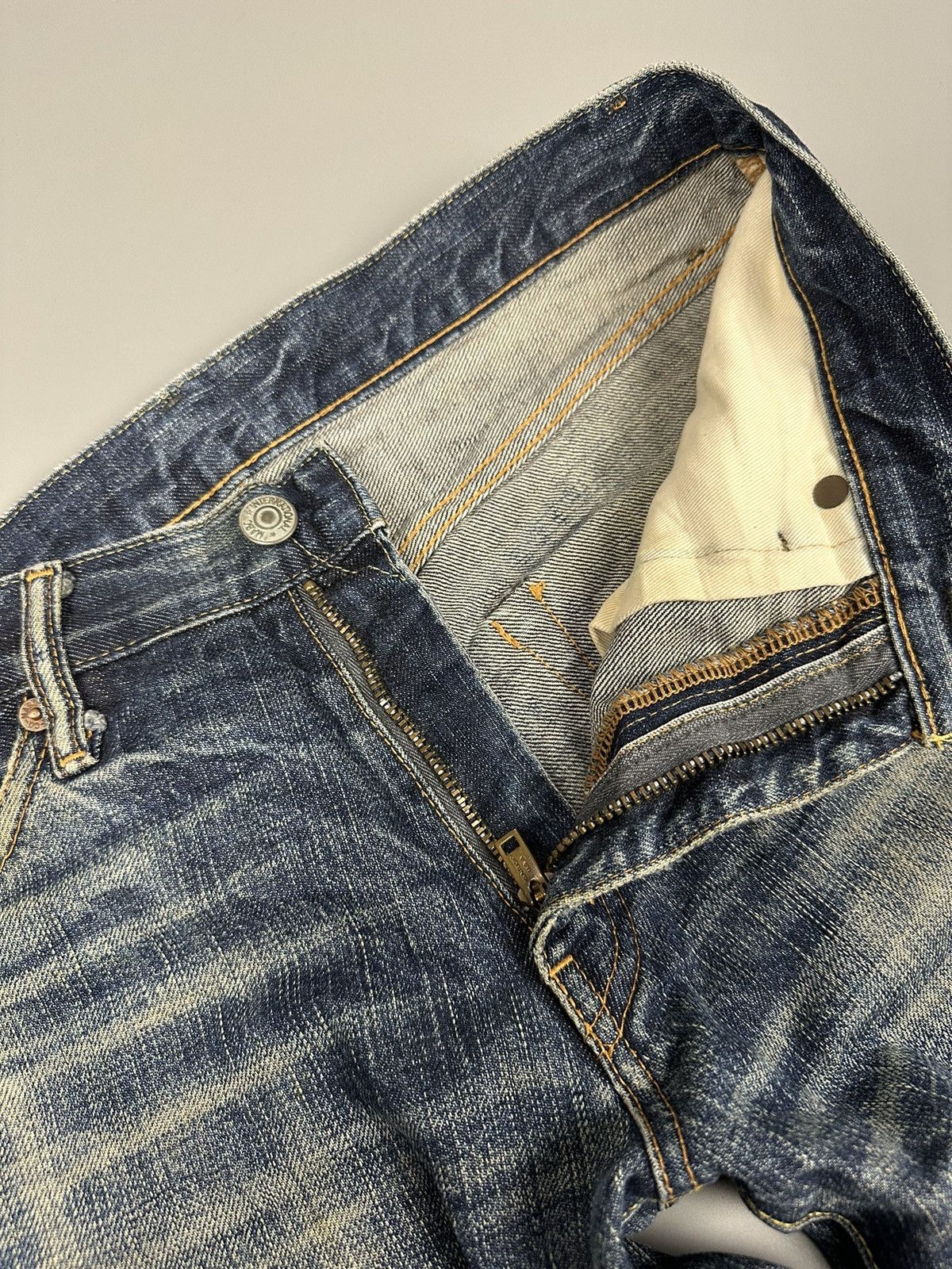 Japanese Brand Vintage Mabo International Whiskered Flared Denim Size US 31 - 8 Thumbnail