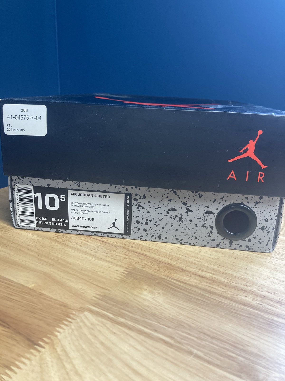 Jordan Brand × Nike Air Jordan 4 “Military Blue” Size US 10.5 / EU 43-44 - 9 Thumbnail