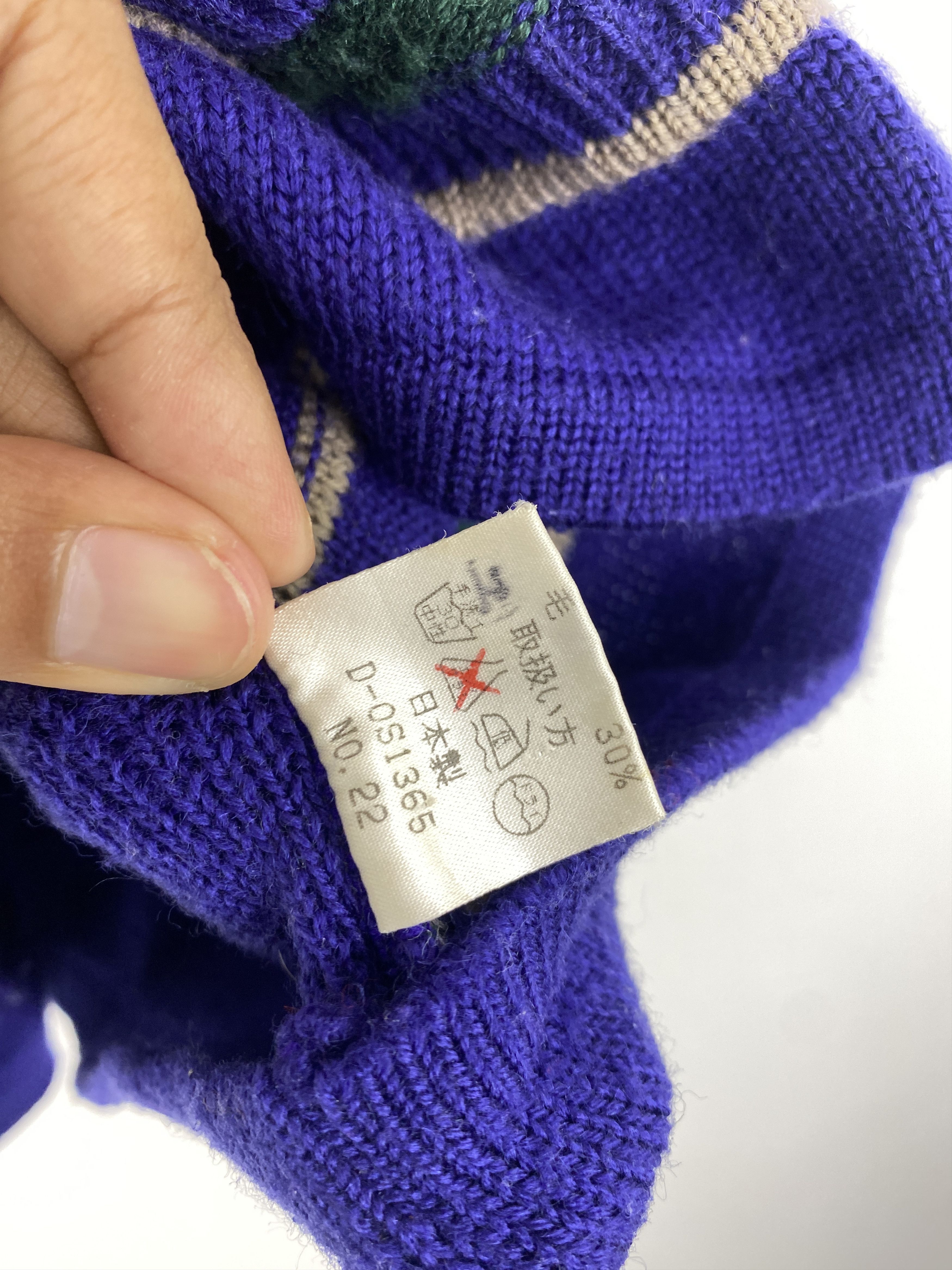 Japanese Brand × Native × Vintage Vintage Japanese Brand Striped Knit Sweatshirt SH0012 Size US M / EU 48-50 / 2 - 7 Thumbnail