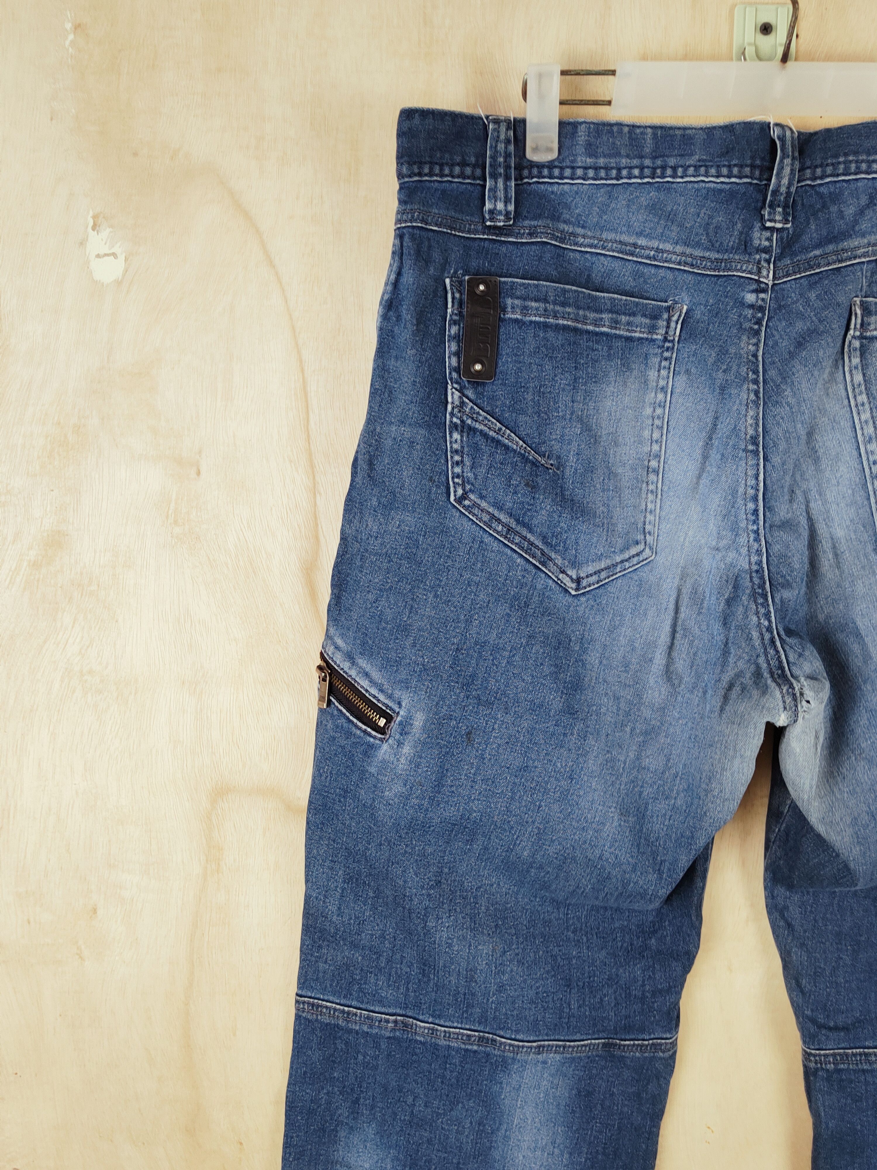 Japanese Brand BlueB Blue Distressed vintage Ripped Jeans #S2527 Size US 38 / EU 54 - 12 Thumbnail