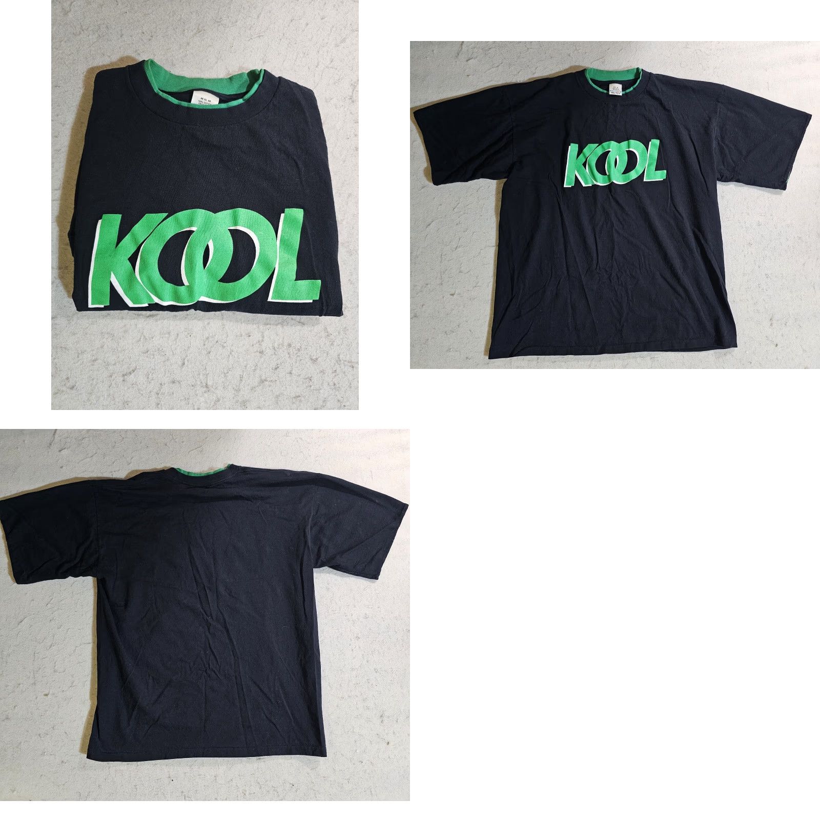 Vintage VINTAGE KOOL Cigarettes T-Shirt Black Green 1990s Mens XL Crew Neck Short Sleeve Graphic Print 90s Bluegrass Brand Cotton Size US XL / EU 56 / 4 - 8 Thumbnail