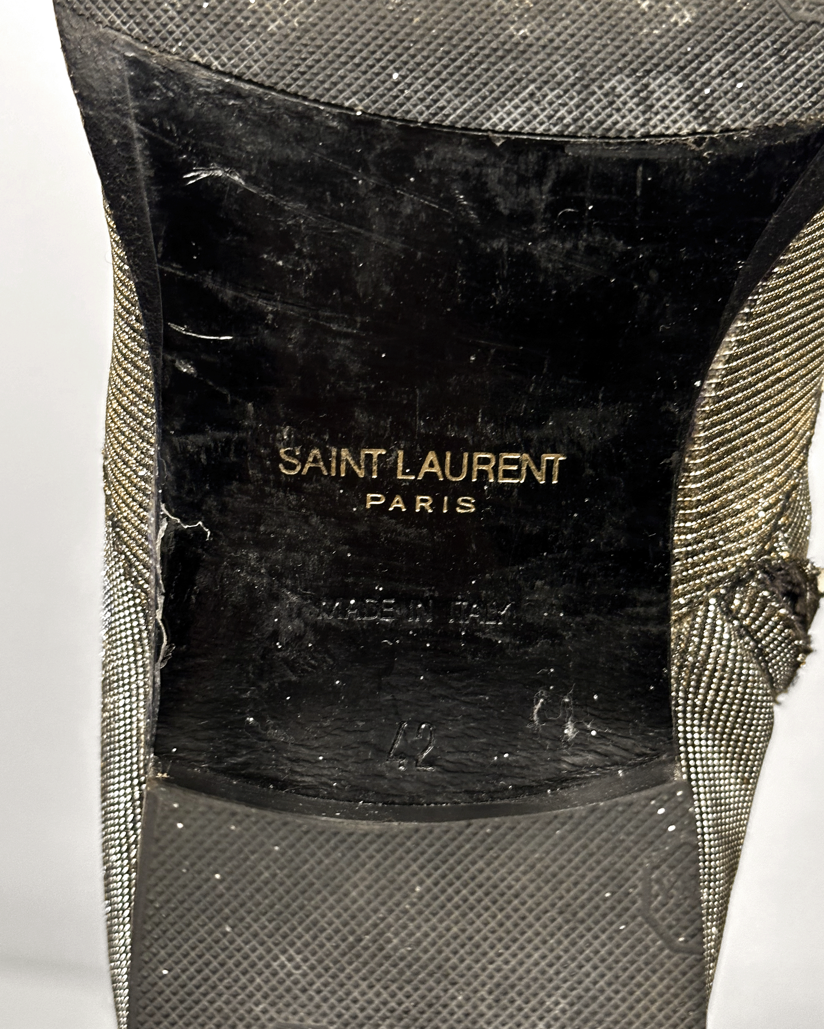 Saint Laurent Paris Saint Laurent Glitter Wyatt Boots Size US 9 / EU 42 - 8 Thumbnail