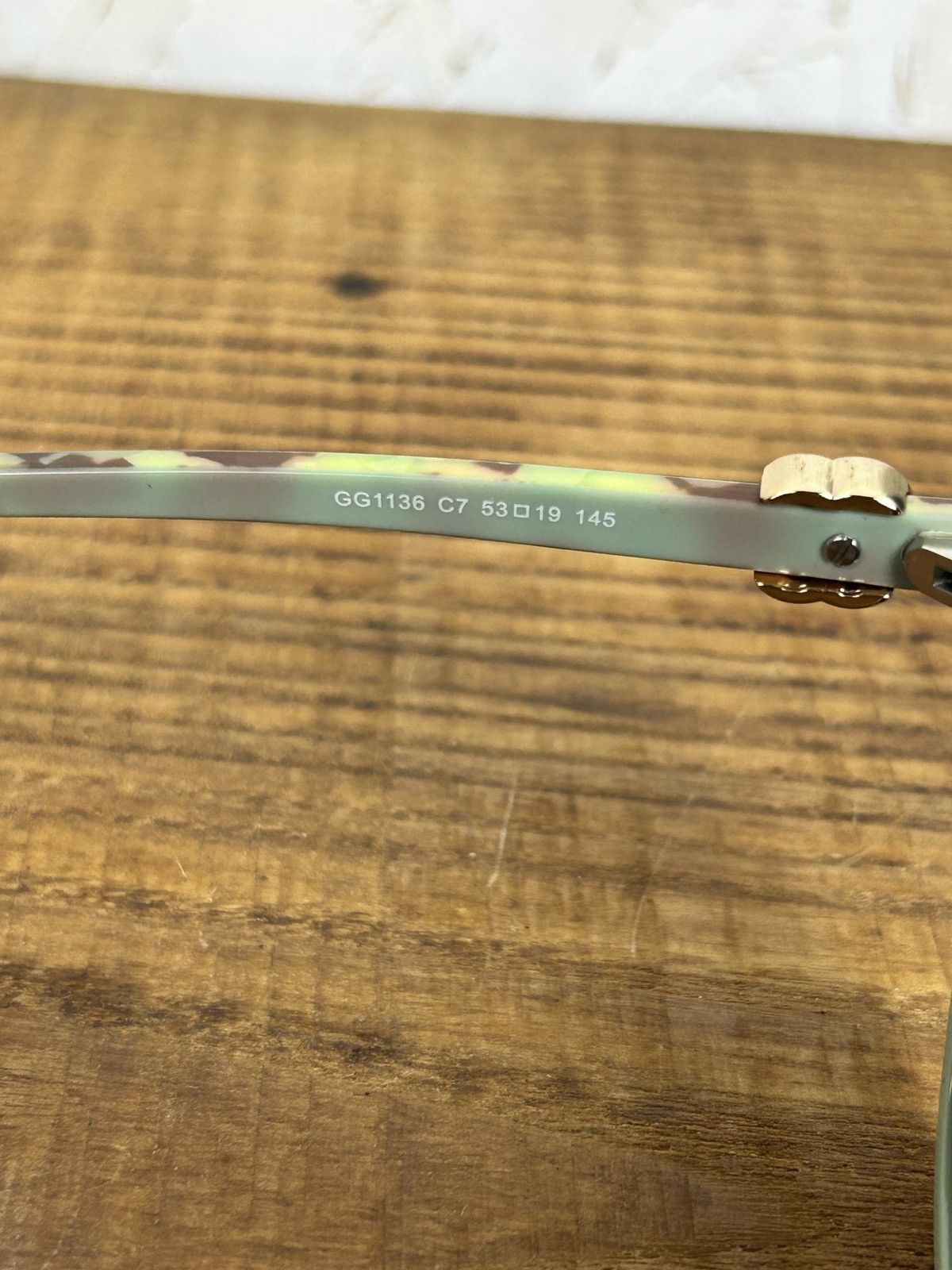 Gucci Gucci Cat Eye Sunglasses GG1136 C7 Green Size ONE SIZE - 8 Thumbnail
