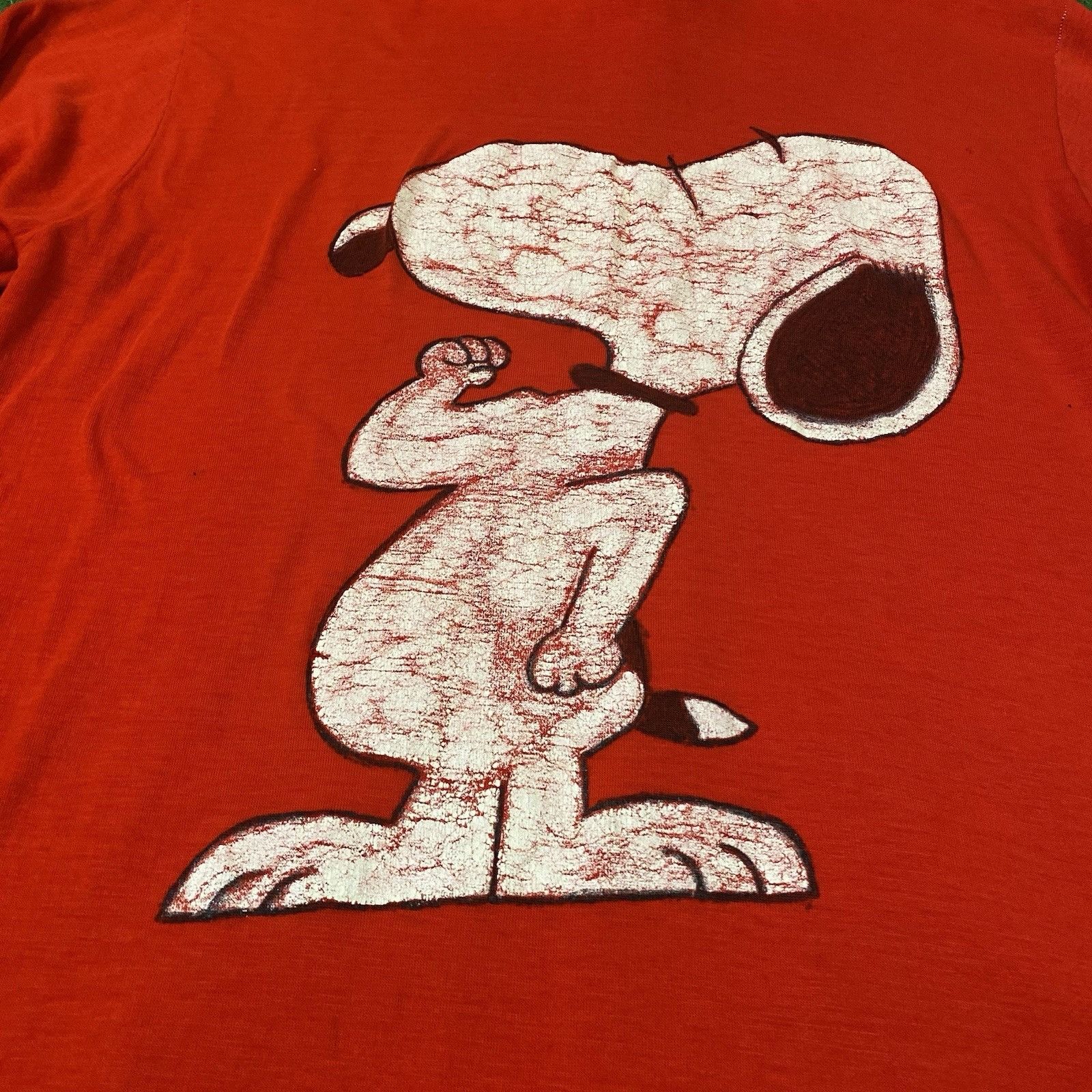 Other RARE Vintage 70s Custom Snoopy Flexing Red Repaired ZipUp Ho Size US L / EU 52-54 / 3 - 1 Thumbnail