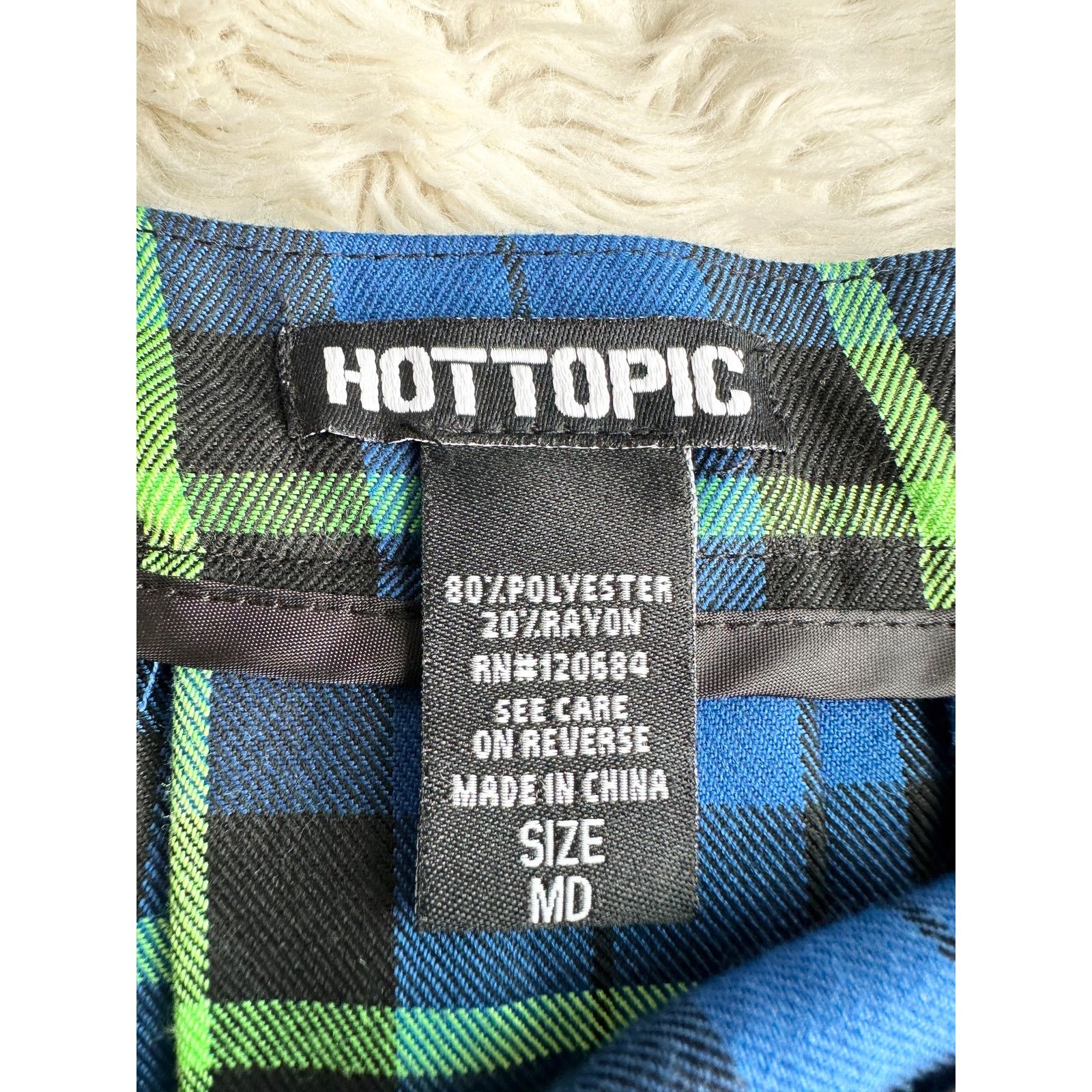 Other Hot Topic Plaid Chain Mini Skirt size medium Size 31" - 9 Thumbnail