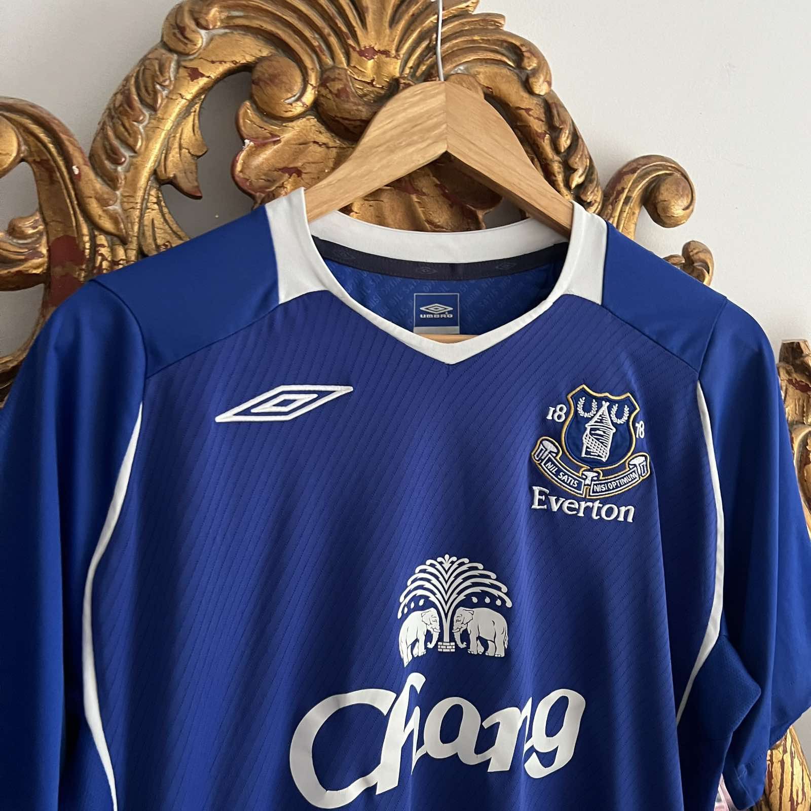 Umbro × Vintage UMBRO FC EVERTON 2008 SOCCER JERSEY Sz L Size US L / EU 52-54 / 3 - 4 Thumbnail