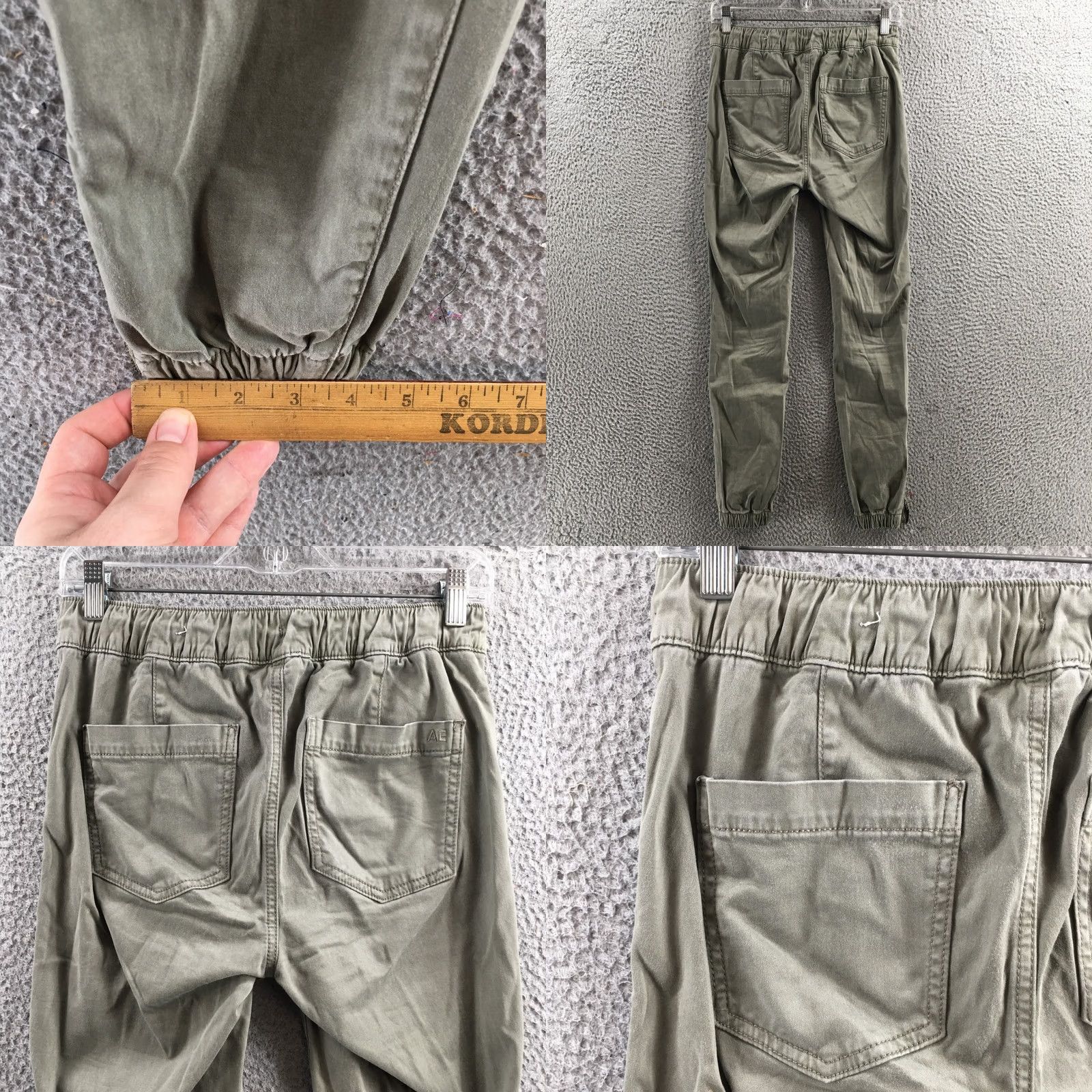 American Eagle Outfitters American Eagle Outfitters Utility Jogger Pants Womens 4R Gray Mid Rise Slim Jegging Style Size 27" / US 4 / IT 40 - 9 Thumbnail