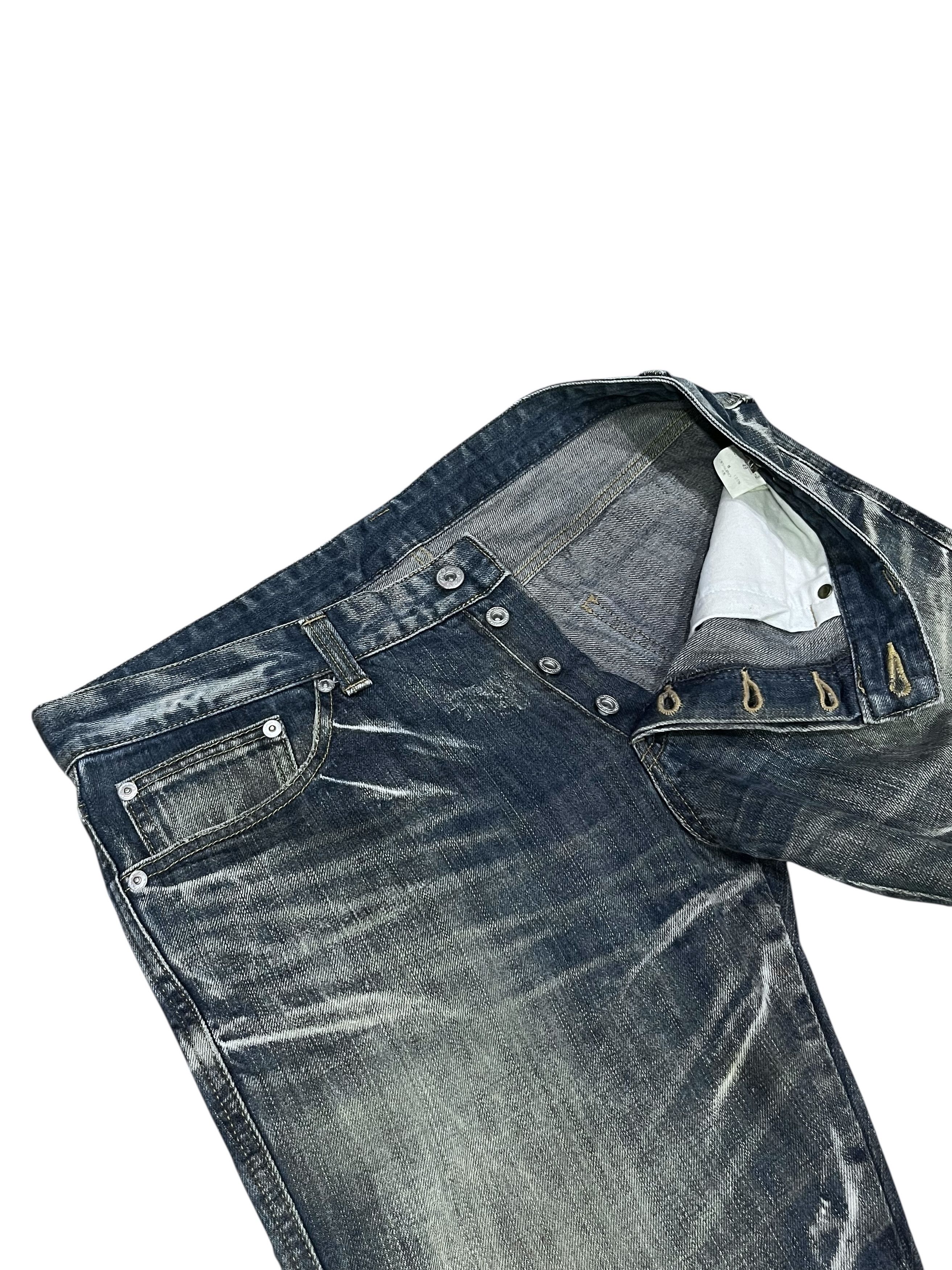 Le Grande Bleu (L.G.B.) High Street Flare Clawmark Mudwash Jeans Made in Japan Size US 32 / EU 48 - 5 Thumbnail