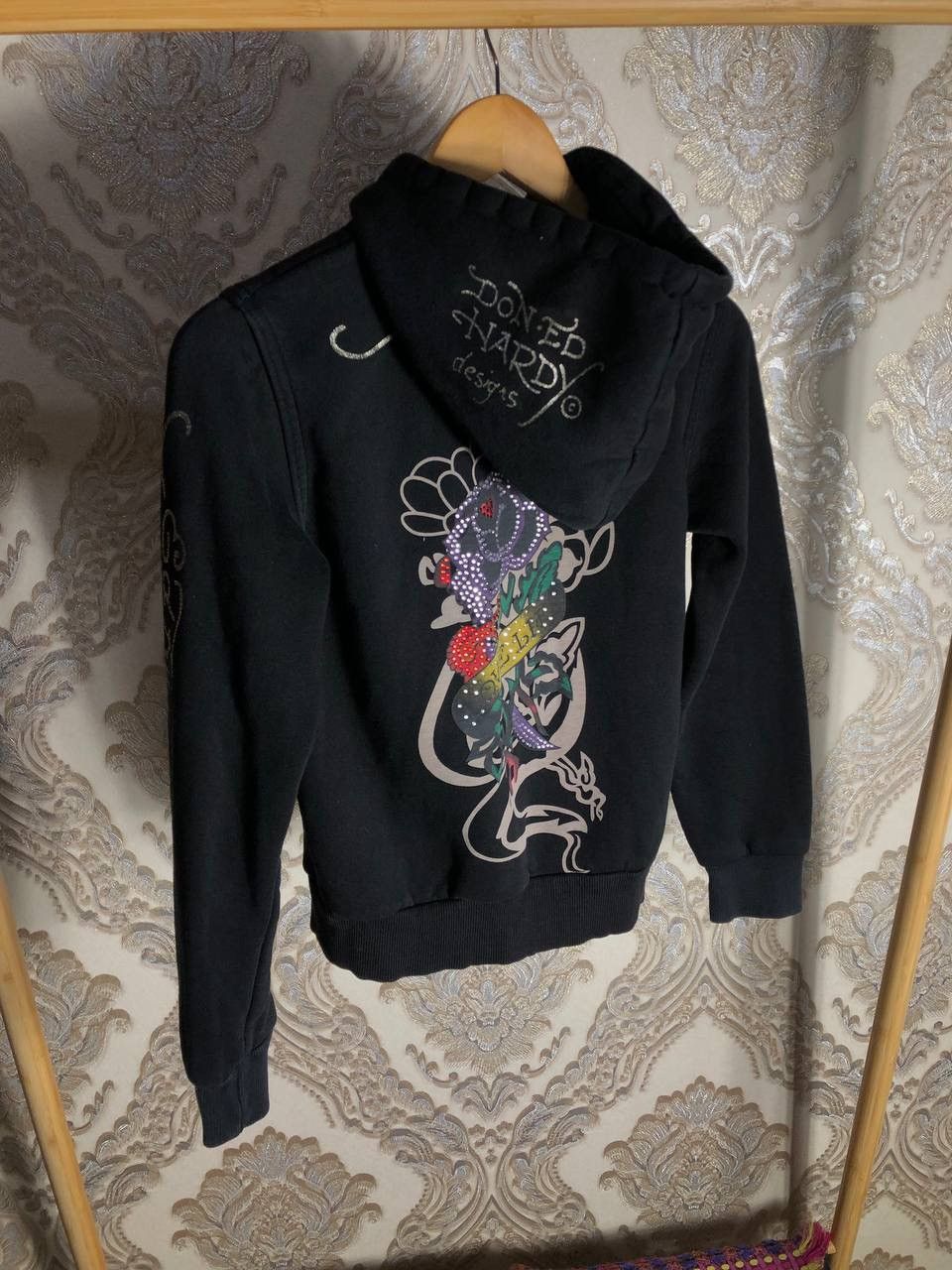 Ed Hardy VINTAGE ED HARDY DESIGNER HODDIE JAPAN STYLE RETRO Y2K 90s Size US XS / EU 42 / 0 - 1 Thumbnail