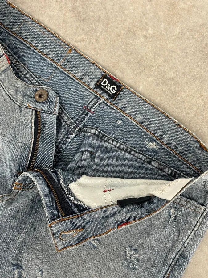 Dolce & Gabbana AW2005 Dolce & Gabbana Grey Denim Batman Graphic Distressed Jeans Size US 32 / EU 48 - 9 Thumbnail