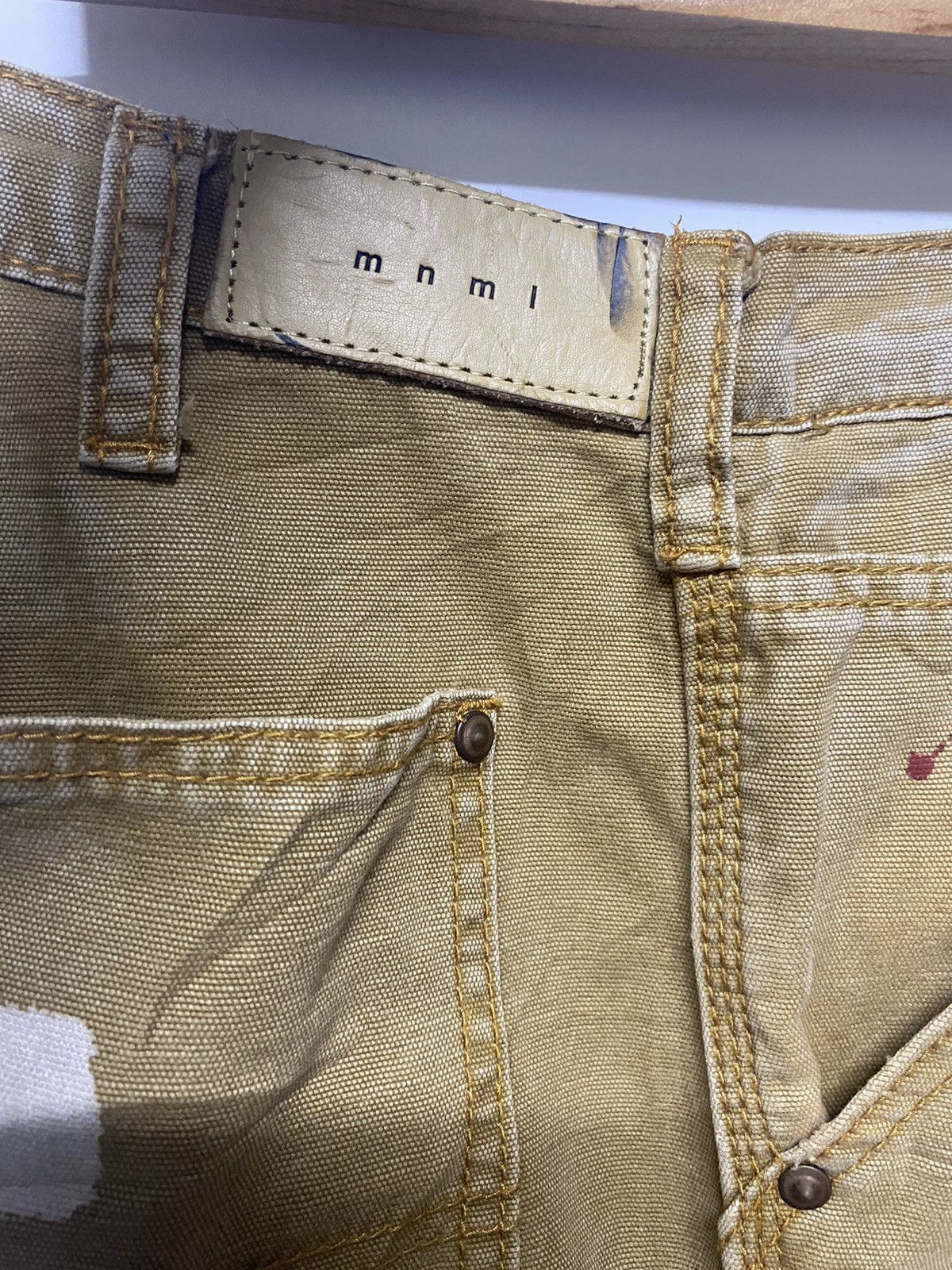 Japanese Brand × MNML MNML Japanese Brand Distressed Carpenter Bootcut Pants Size US 36 / EU 52 - 17 Thumbnail