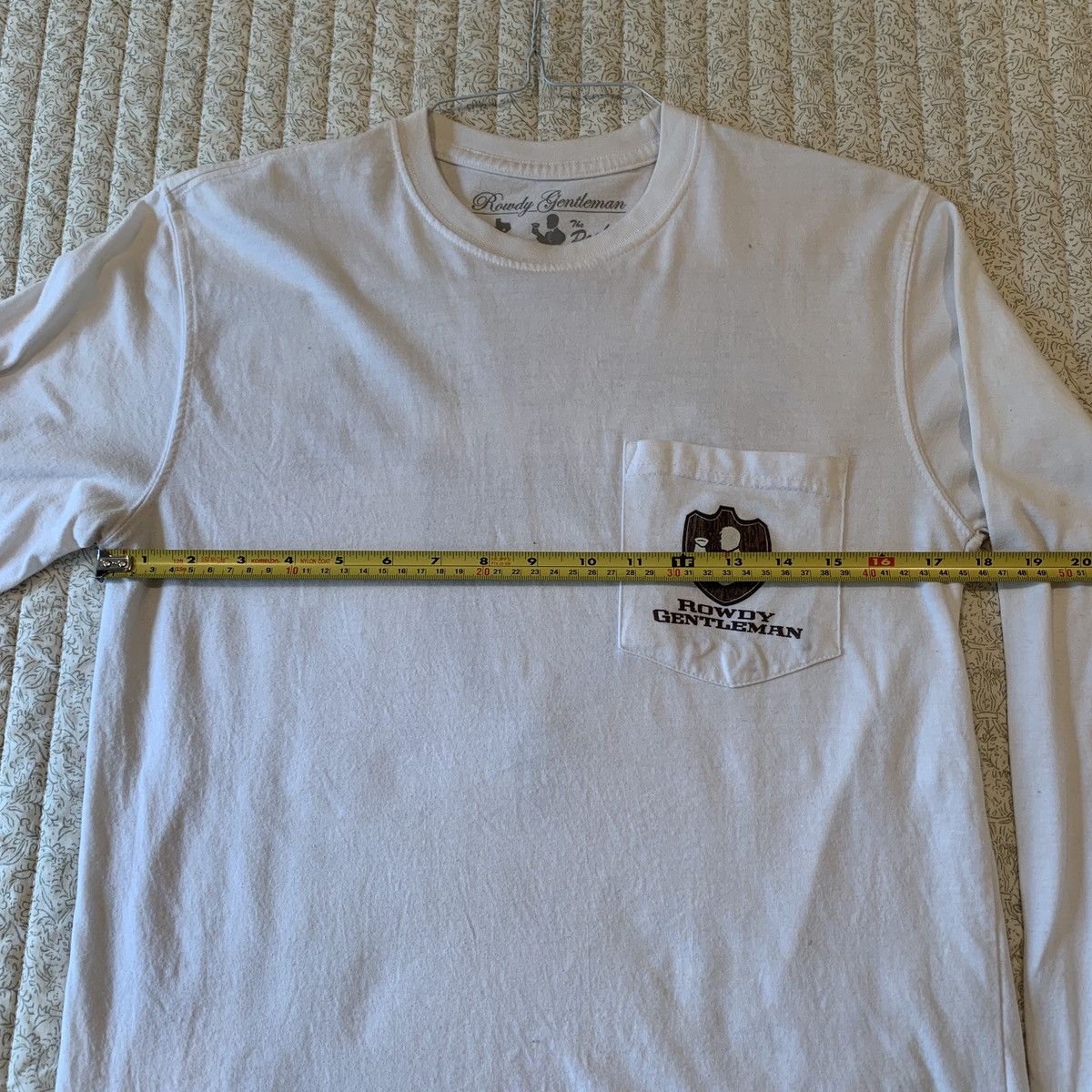Other Rowdy Gentleman white graphic long sleeve pocket tee Size US S / EU 44-46 / 1 - 6 Thumbnail