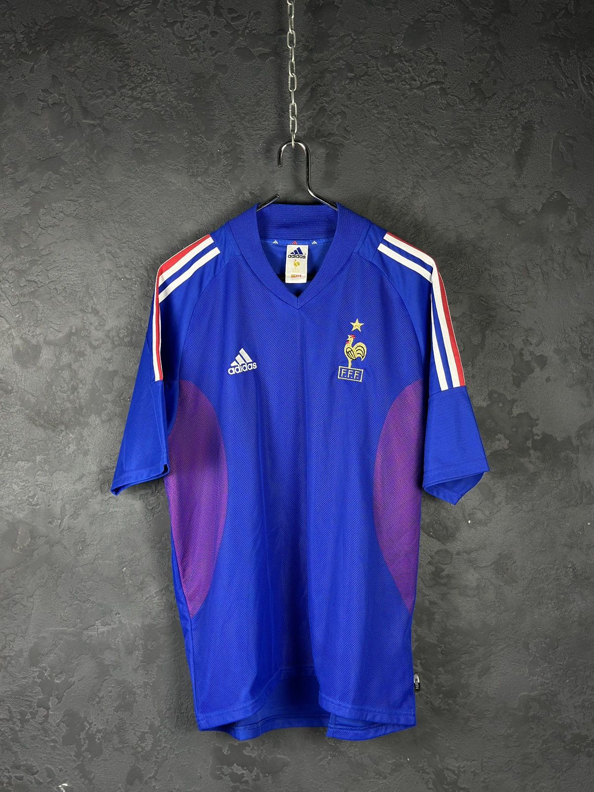 Adidas × Vintage Vintage 2002-04 France Adidas Home Soccer Jersey Size US XL / EU 56 / 4 - 1 Thumbnail