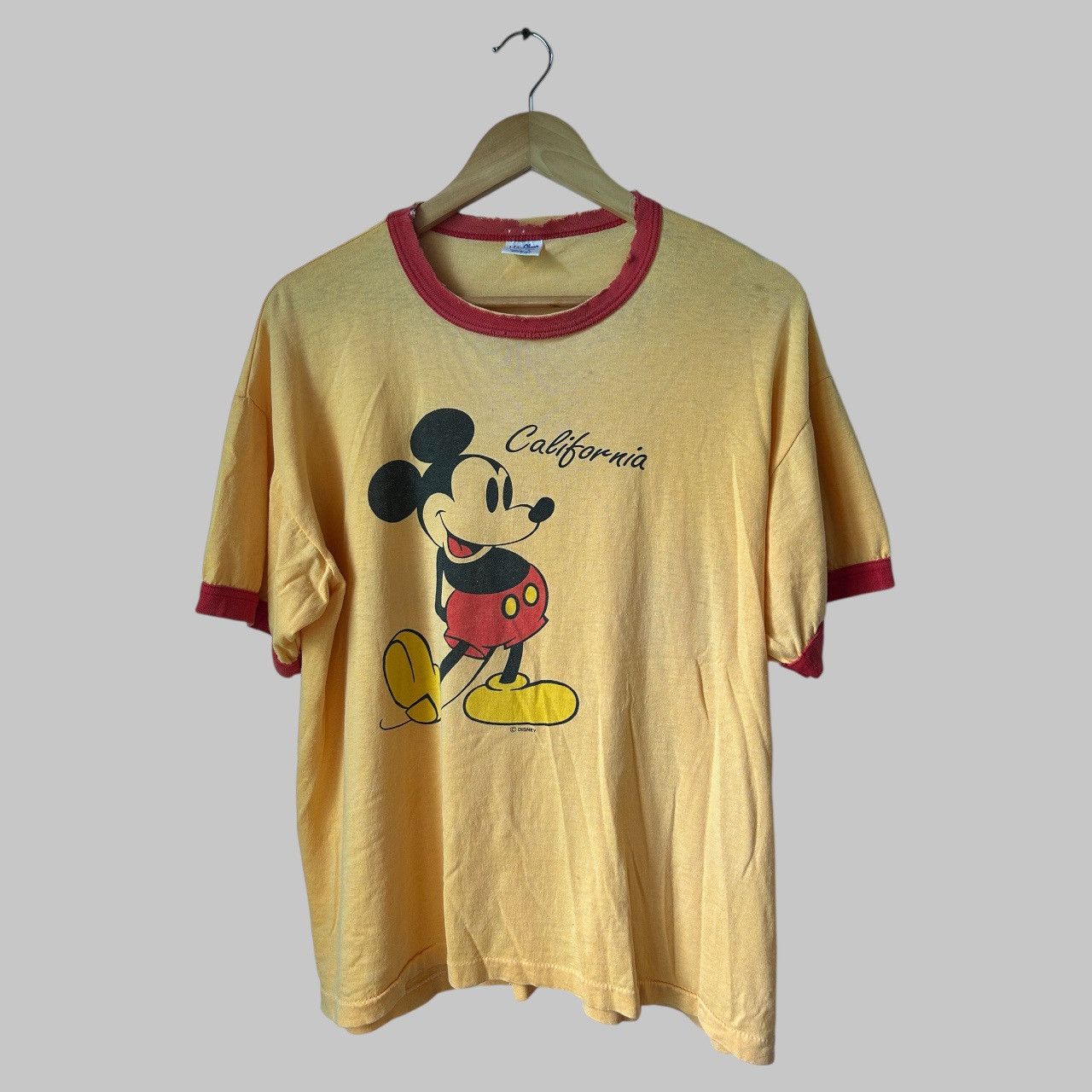 Mickey Mouse 80s Distressed California Ringer Tee Size US L / EU 52-54 / 3 - 4 Thumbnail