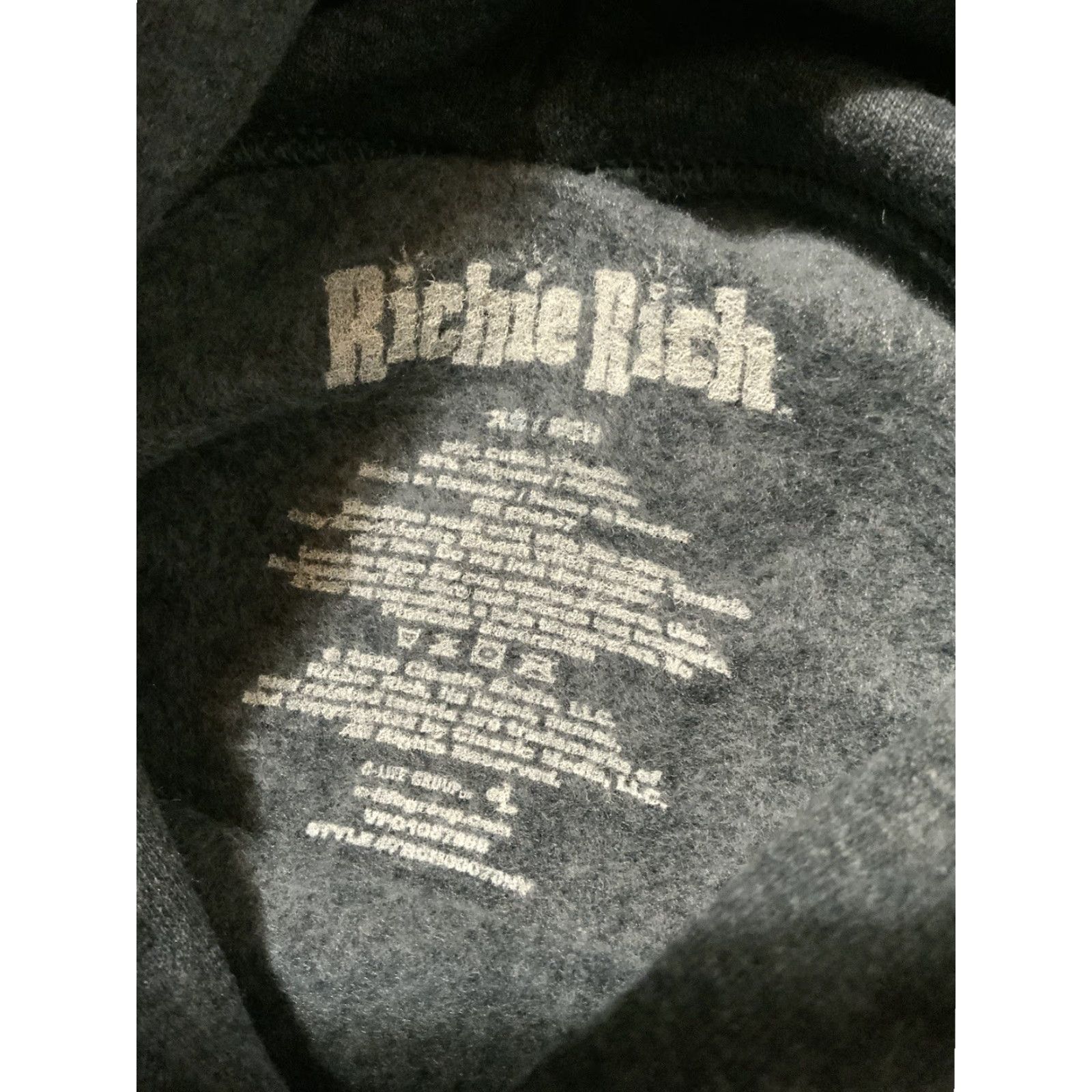 Vintage VINTAGE Richie Rich Animated TV Series Graphic Gray Fleece Pullover Money Hoodie XS Men Pullover Size XS Size US XS / EU 42 / 0 - 7 Thumbnail