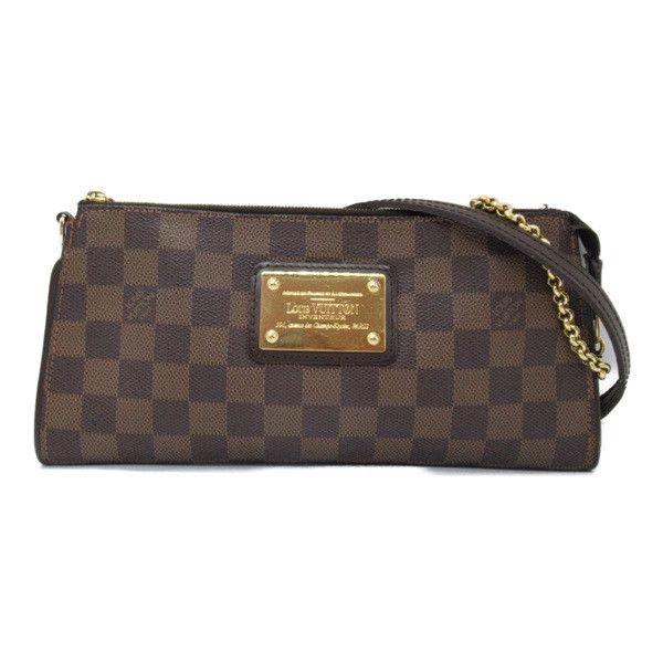 image of Louis Vuitton Damier Ebene Eva in Brown, Women's