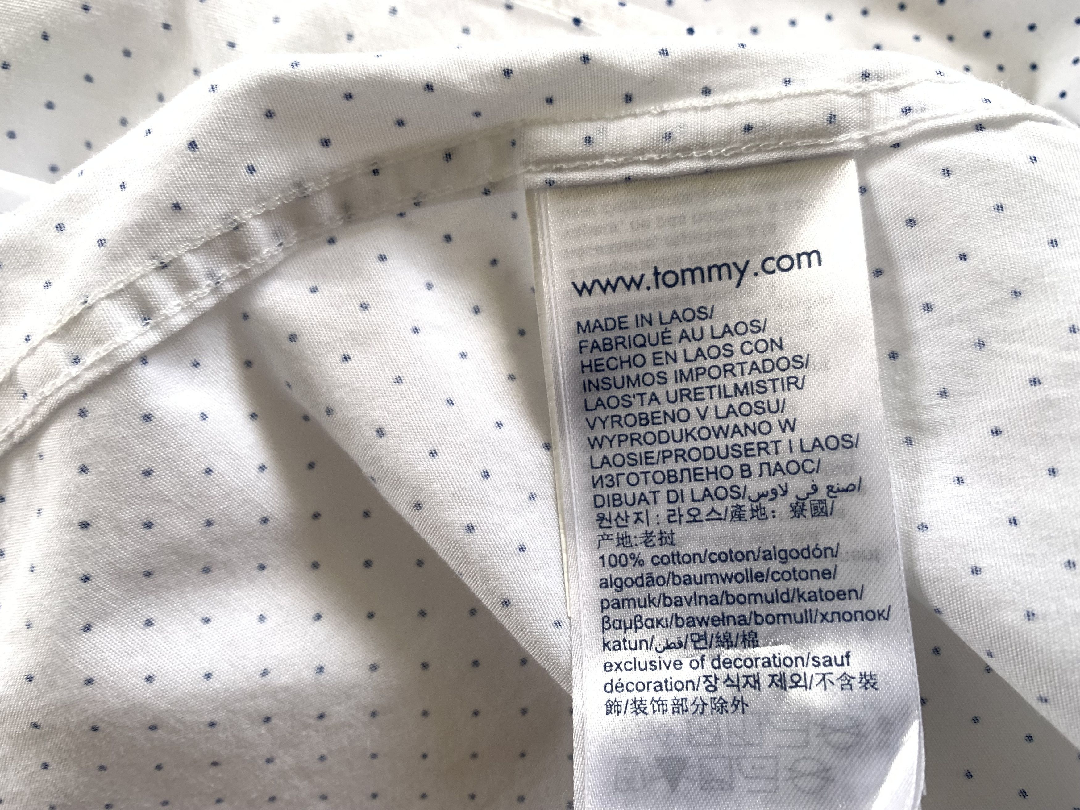 Tommy Hilfiger Tommy Hilfiger Tailored Regular Fit White Cotton Shirt Size US M / EU 48-50 / 2 - 8 Thumbnail