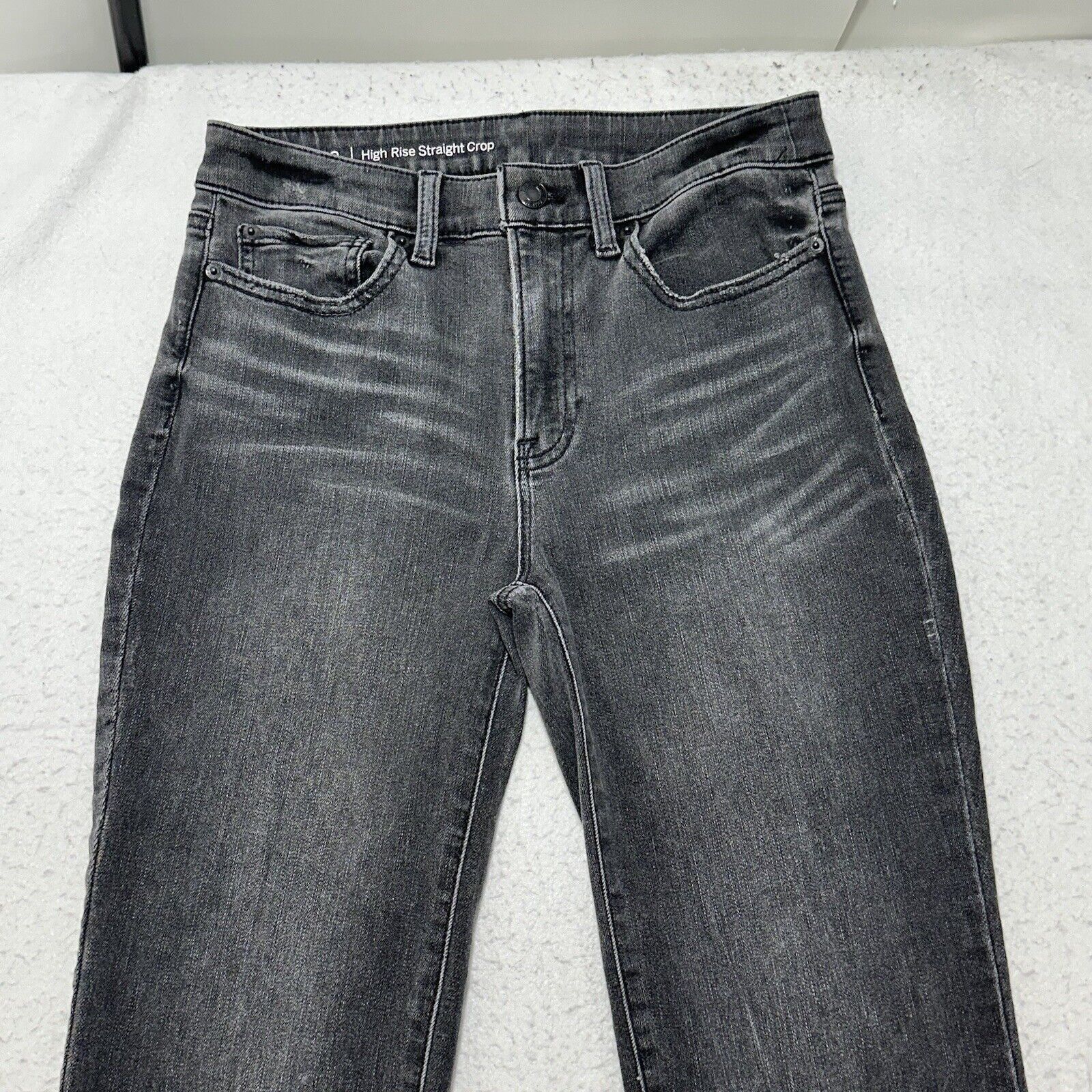 Other Talbots 2 High Rise Straight Crop Jeans Gray Denim Stretch Size 26" / US 2 / IT 38 - 2 Thumbnail
